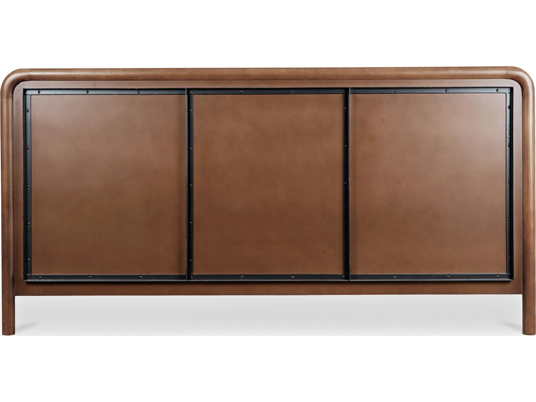 Moe's Home Rye King Bed Warm Brown