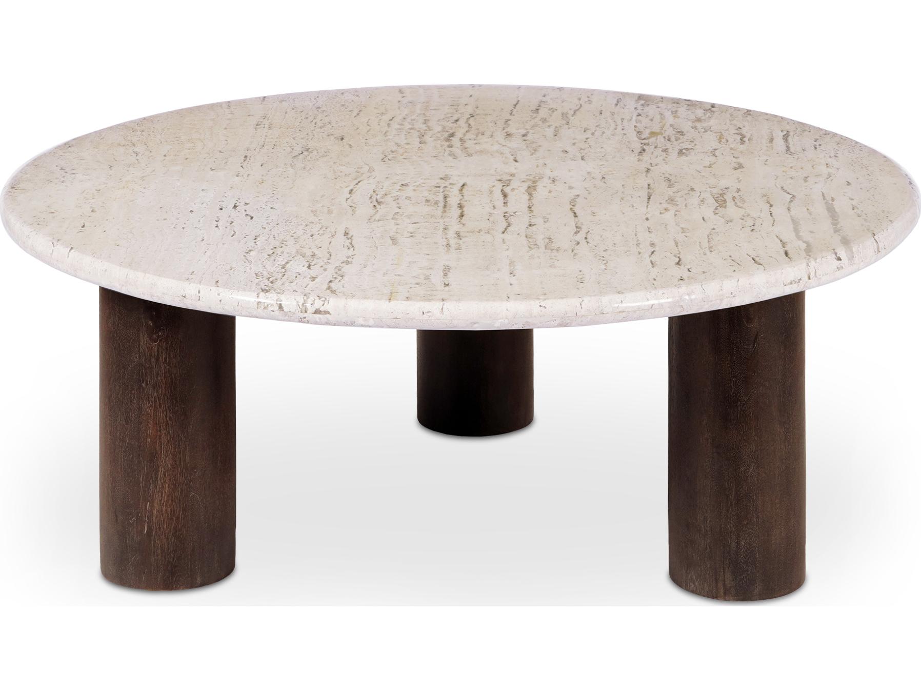 Moe's Home Landon Coffee Table Beige Travertine