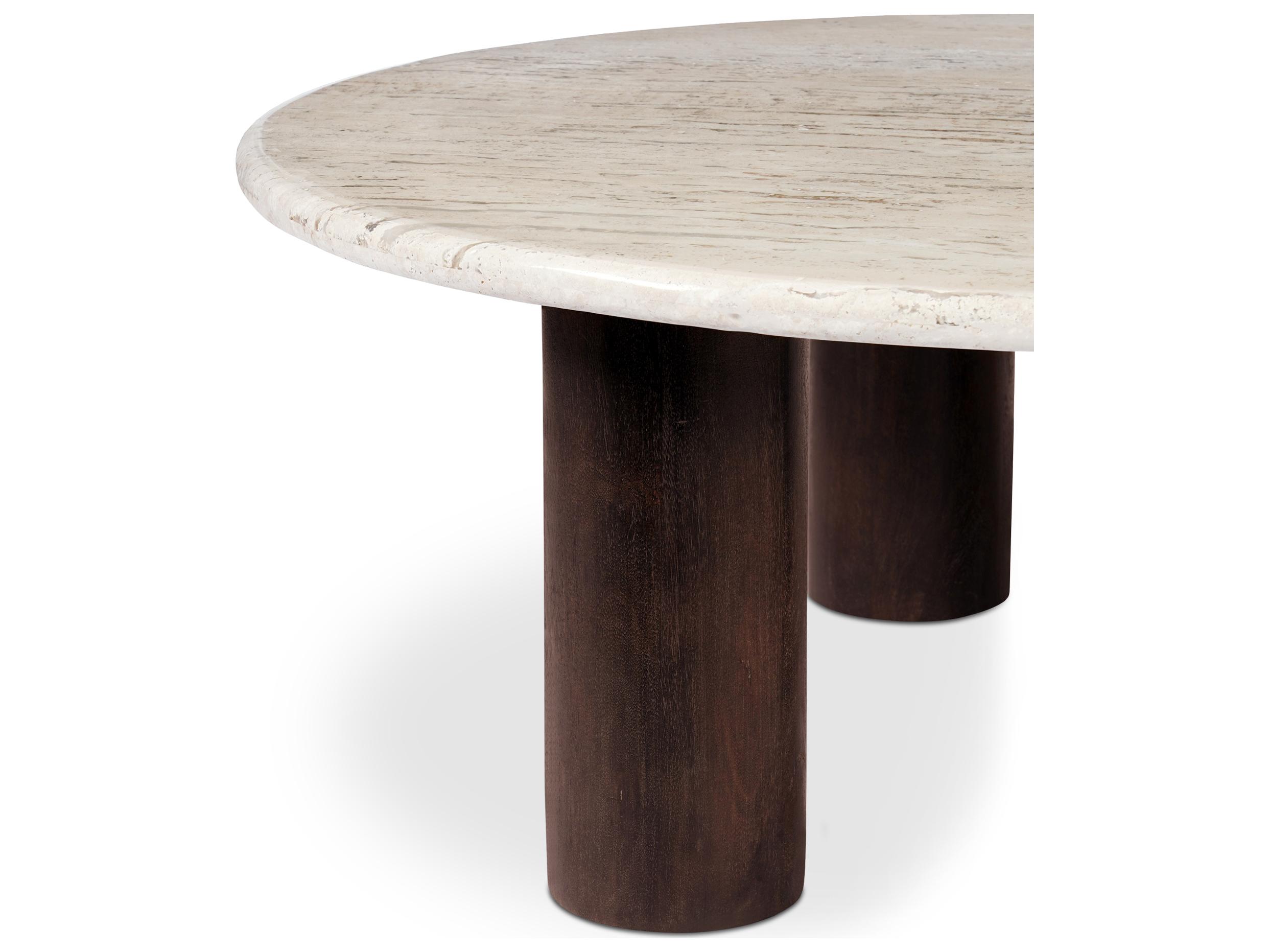 Moe's Home Landon Coffee Table Beige Travertine