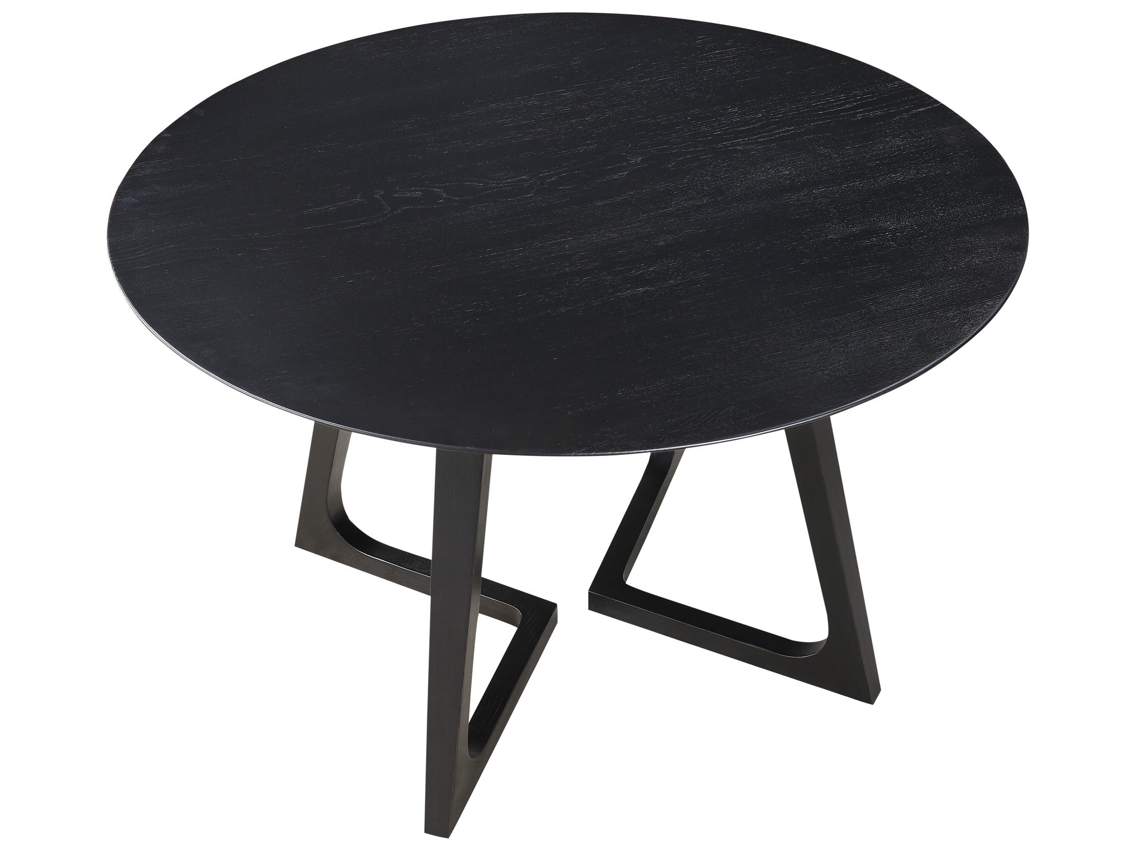 Moe's Home Godenza Round Dining Table Black