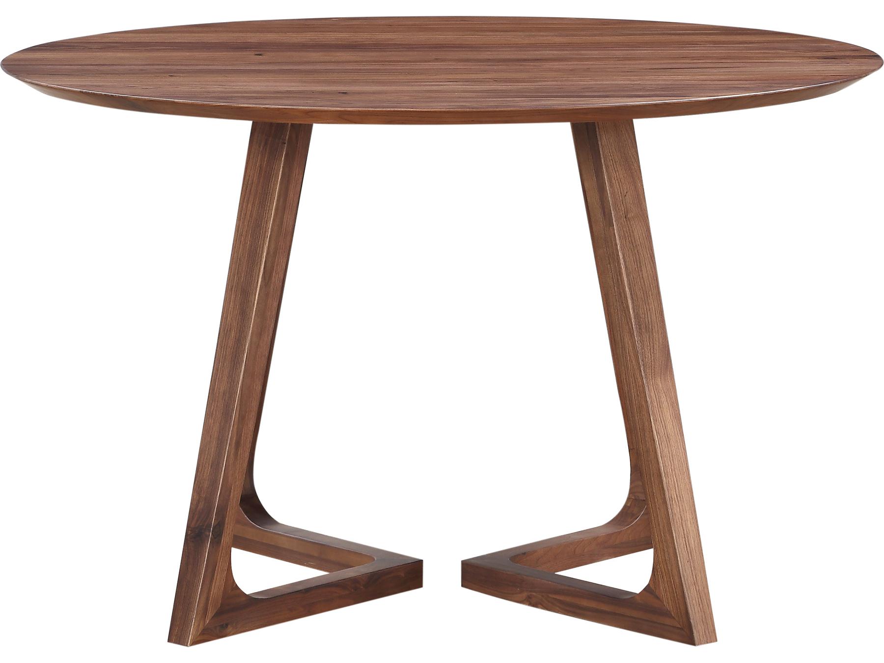 Moe's Home Godenza Round Dining Table Brown
