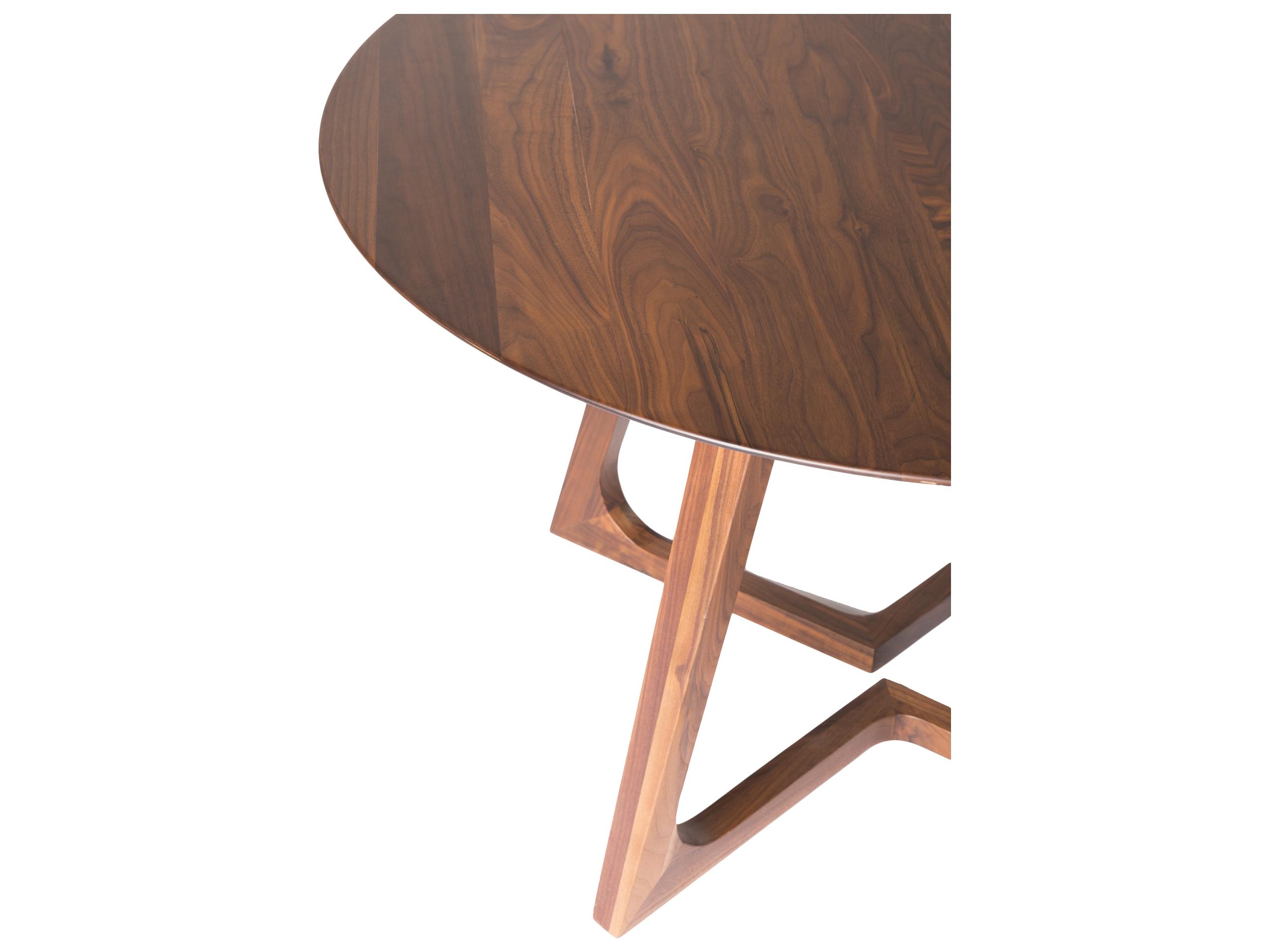 Moe's Home Godenza Round Dining Table Brown