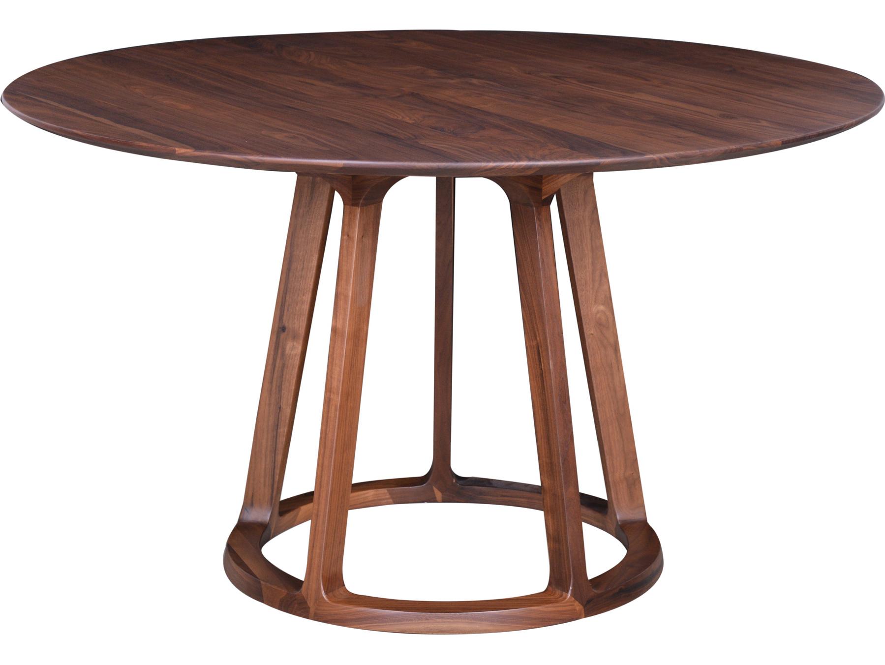Moe's Home Aldo Round Dining Table Brown