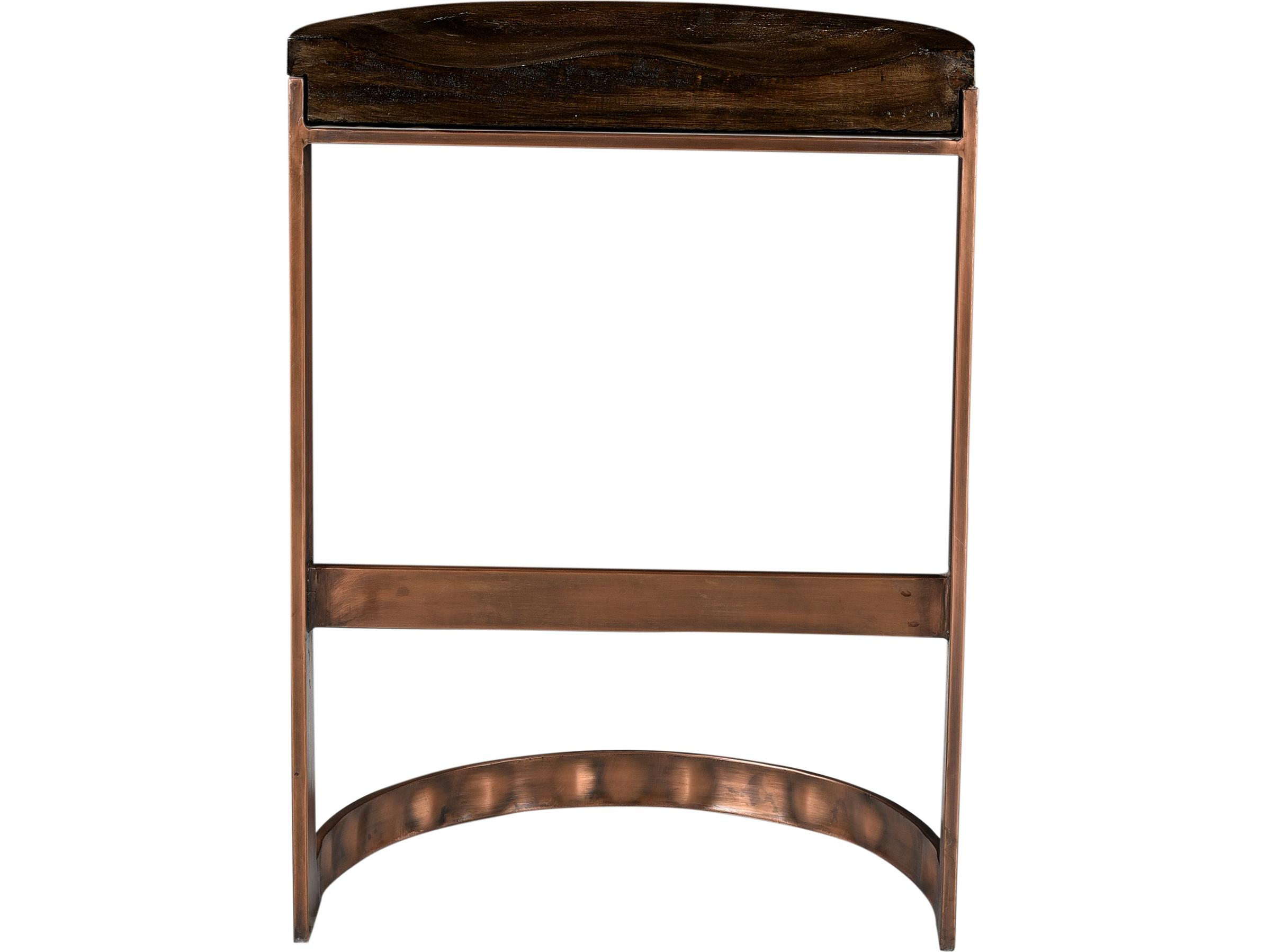 Moe's Home Bancroft Mango Wood Grey Counter Stool