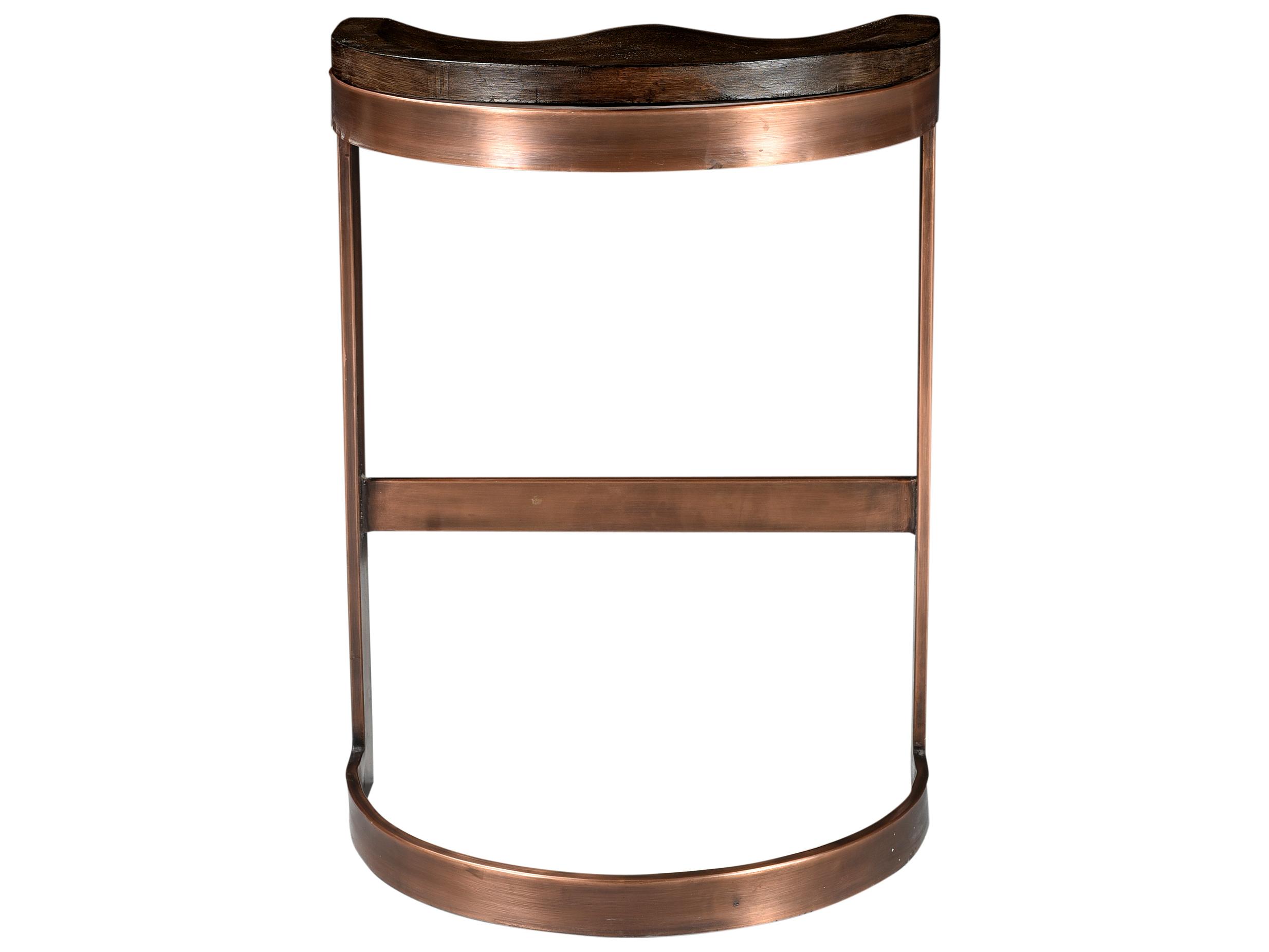 Moe's Home Bancroft Mango Wood Grey Counter Stool