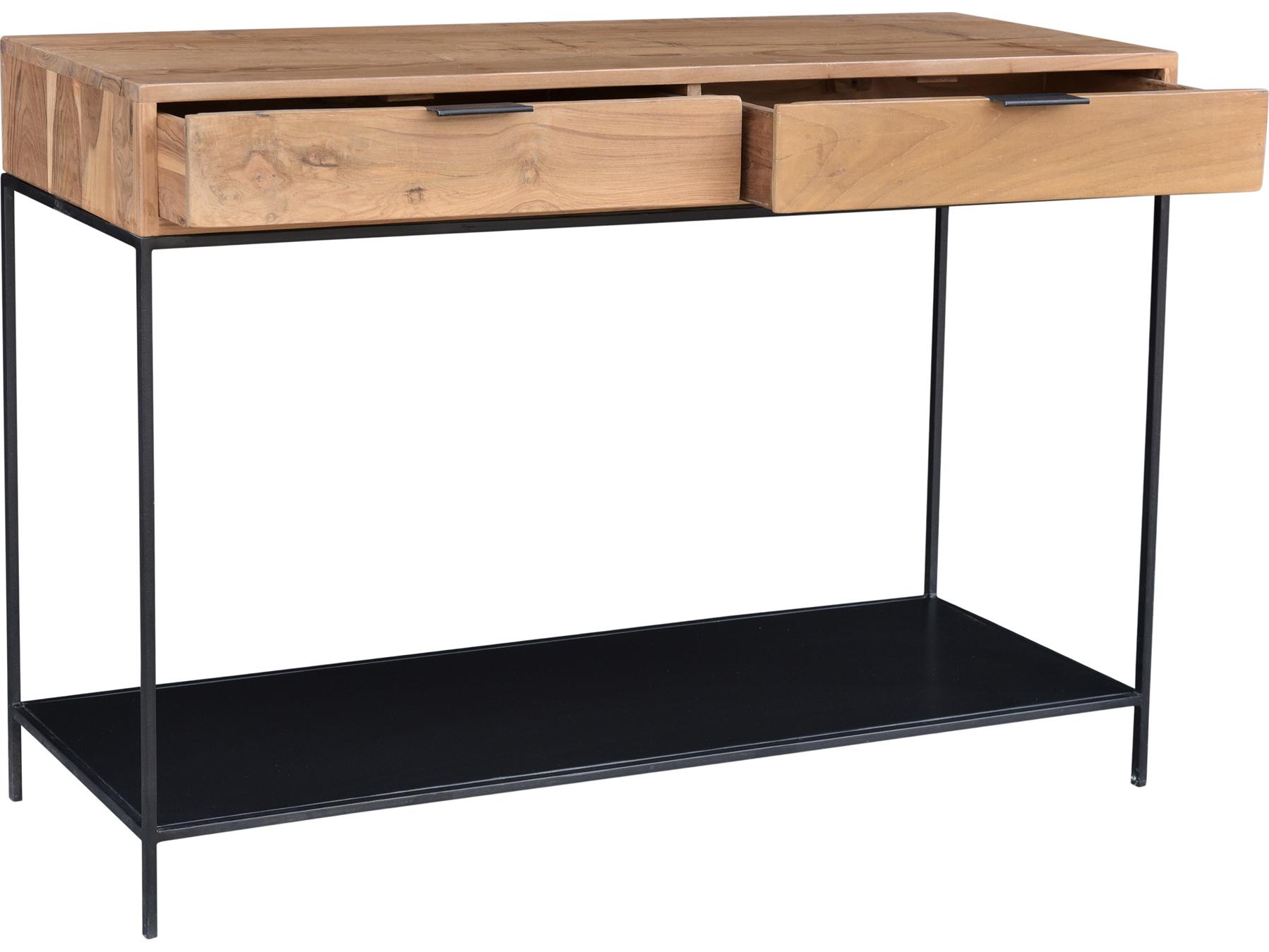 Moe's Home Joliet Rectangular Wood Natural Console Table