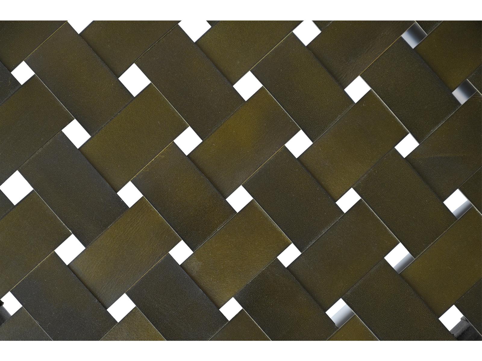 Moe's Home Selby Black Leather Accent Stool