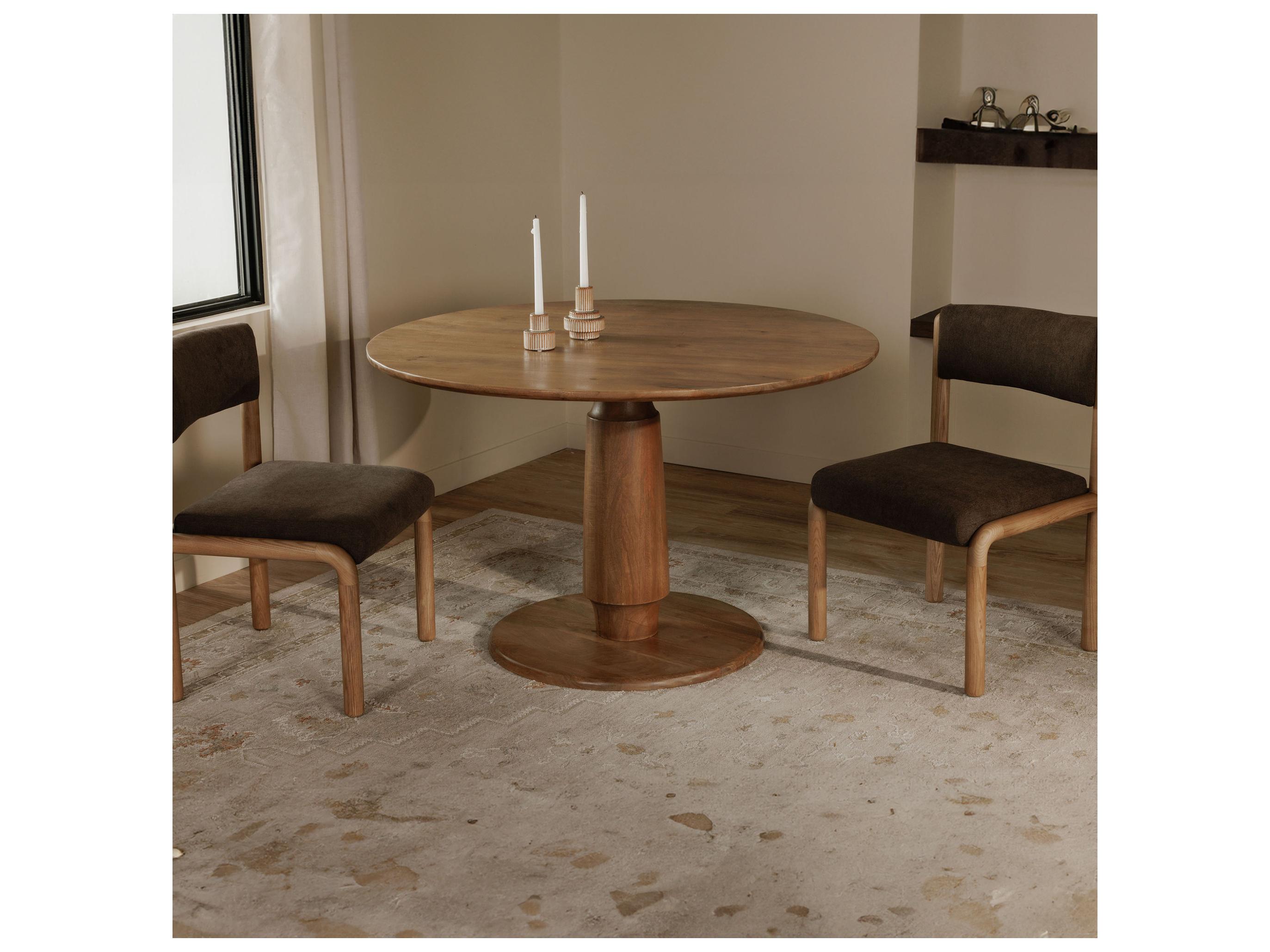Moe's Home Clark Round Wood Dining Table