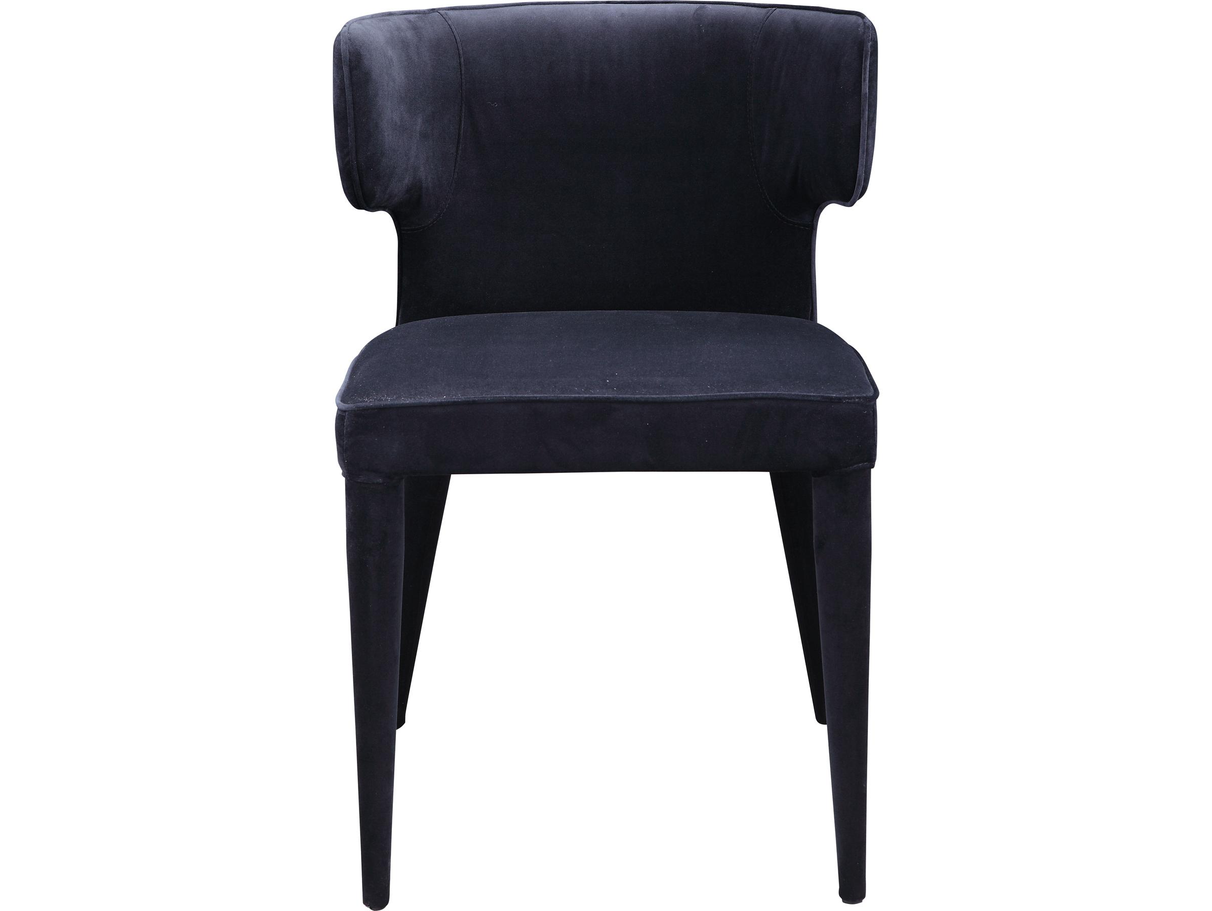 Moe's Home Jennaya Ply Wood Black Upholstered Side Dining Chair