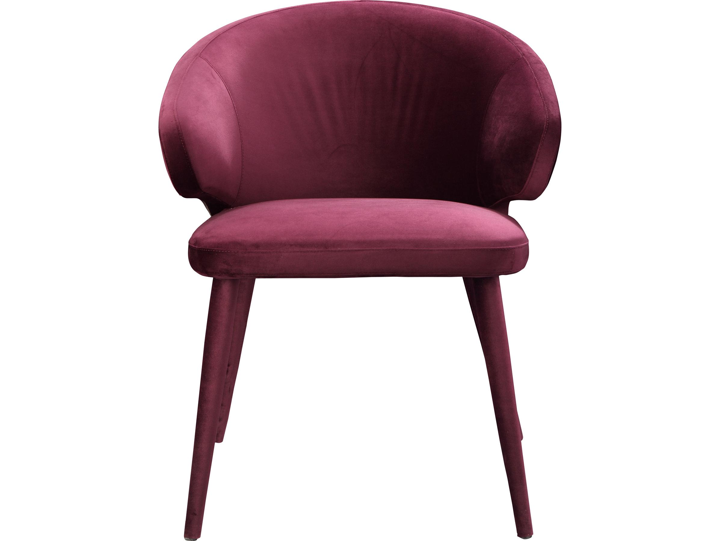 Moe's Home Stewart Purple Upholstered Side Dining Chair