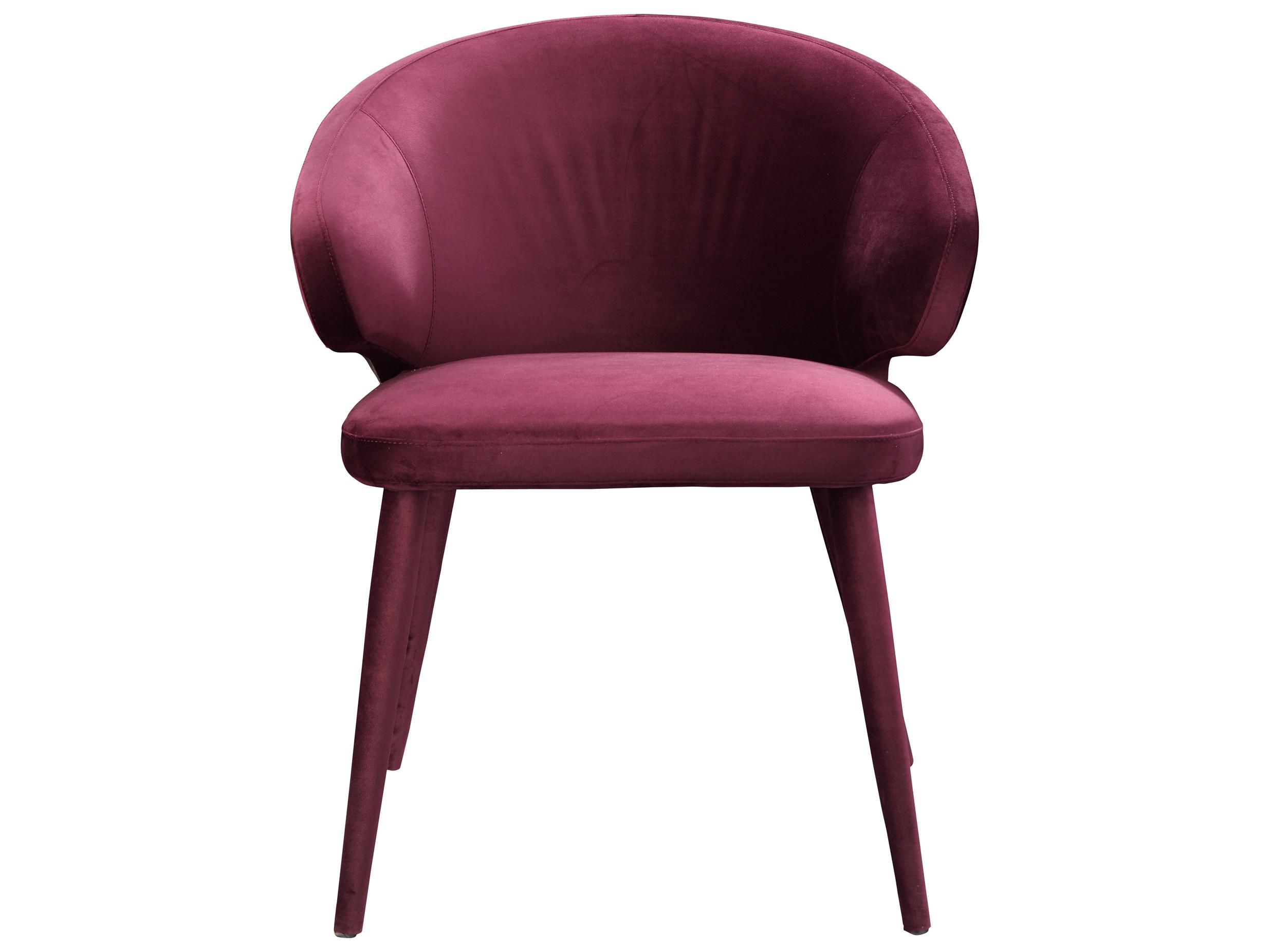 Moe's Home Stewart Purple Upholstered Side Dining Chair