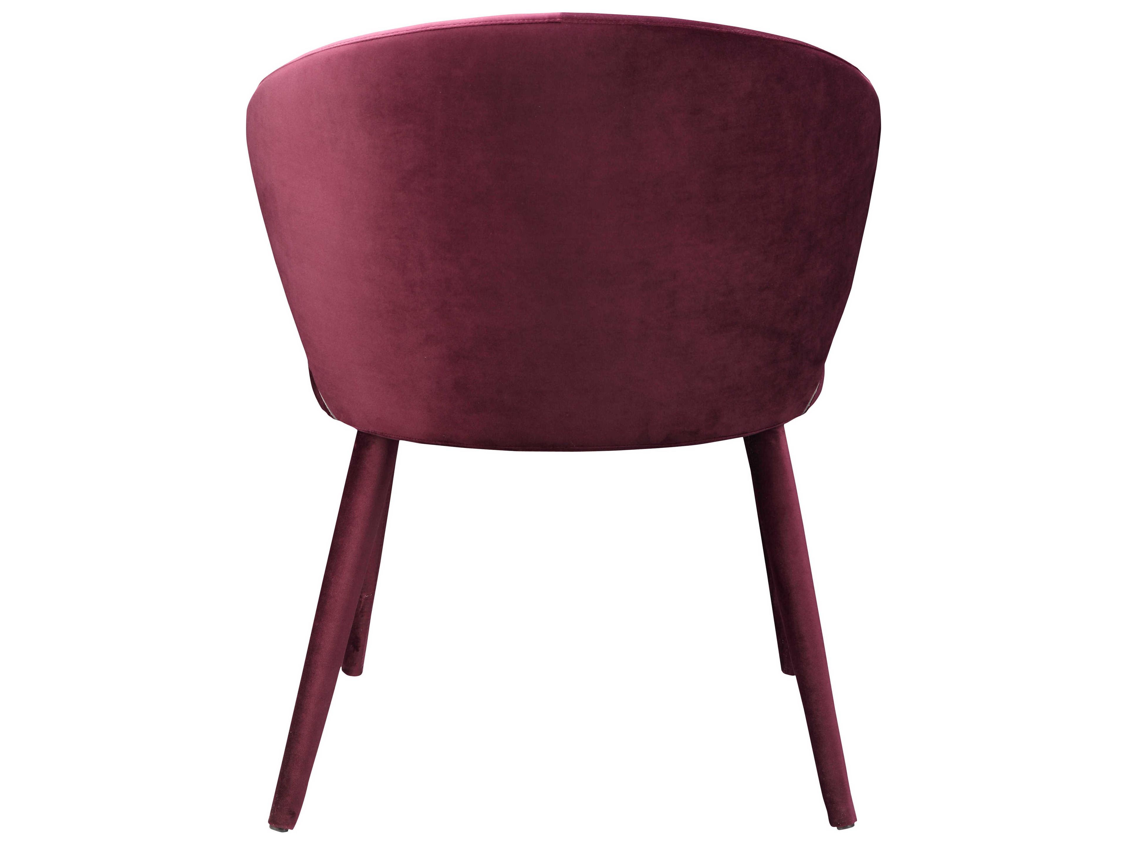 Moe's Home Stewart Purple Upholstered Side Dining Chair