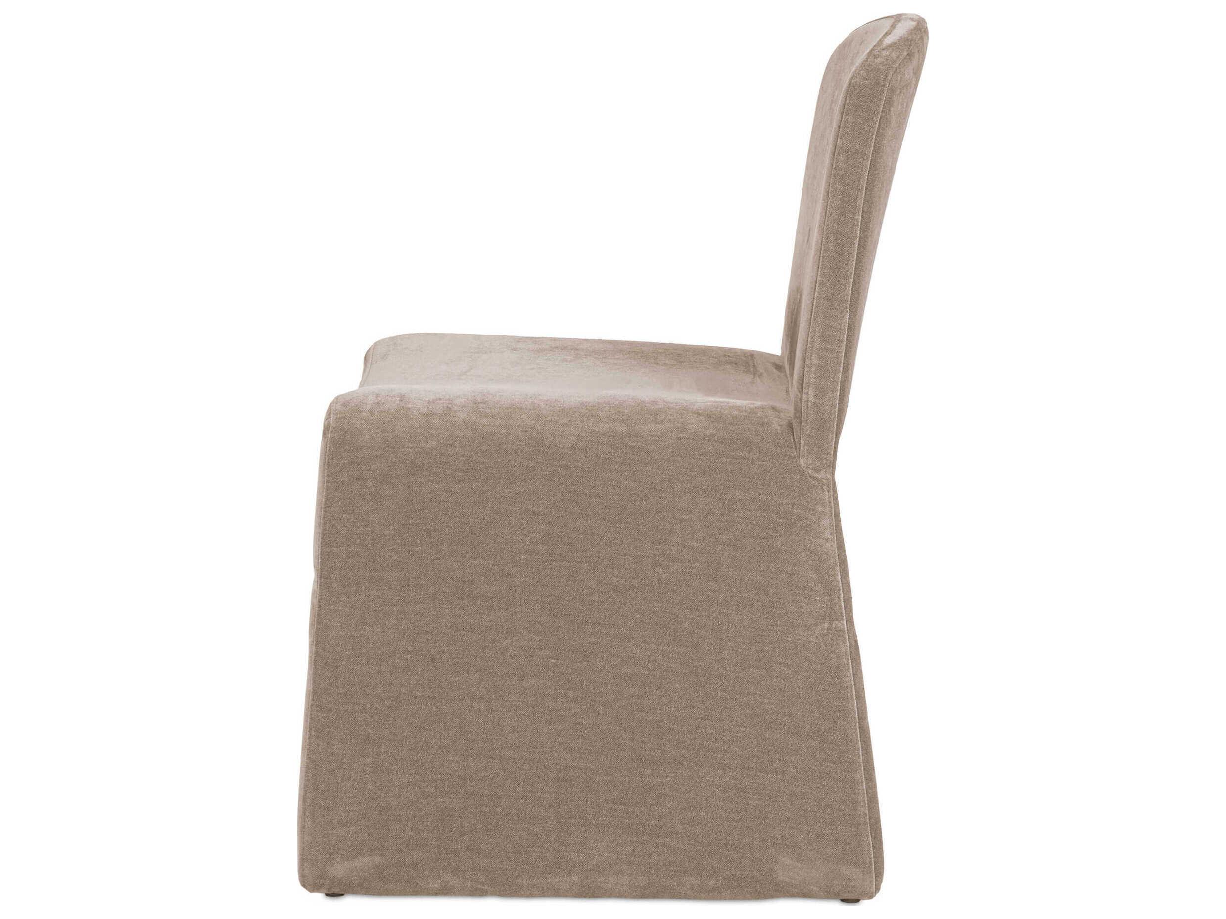 Moe's Home Ella Brown Upholstered Armless Dining Chair