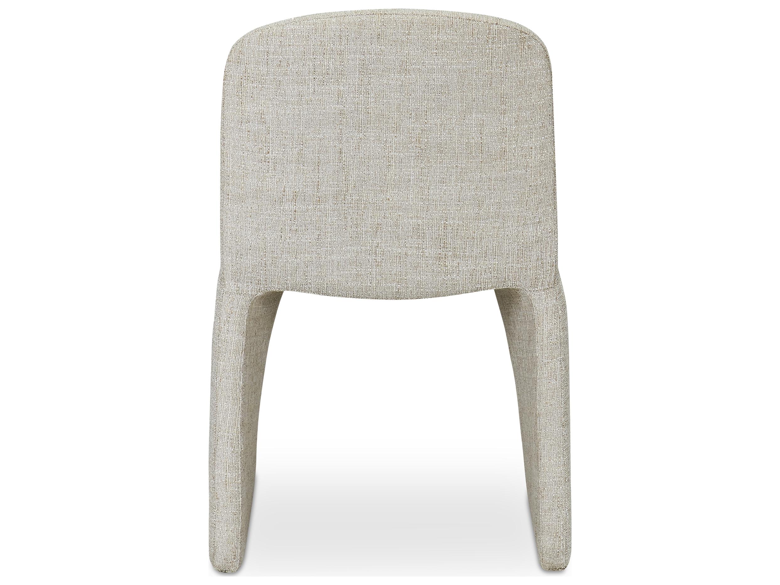 Moe's Home Ella Beige Upholstered Side Dining Chair