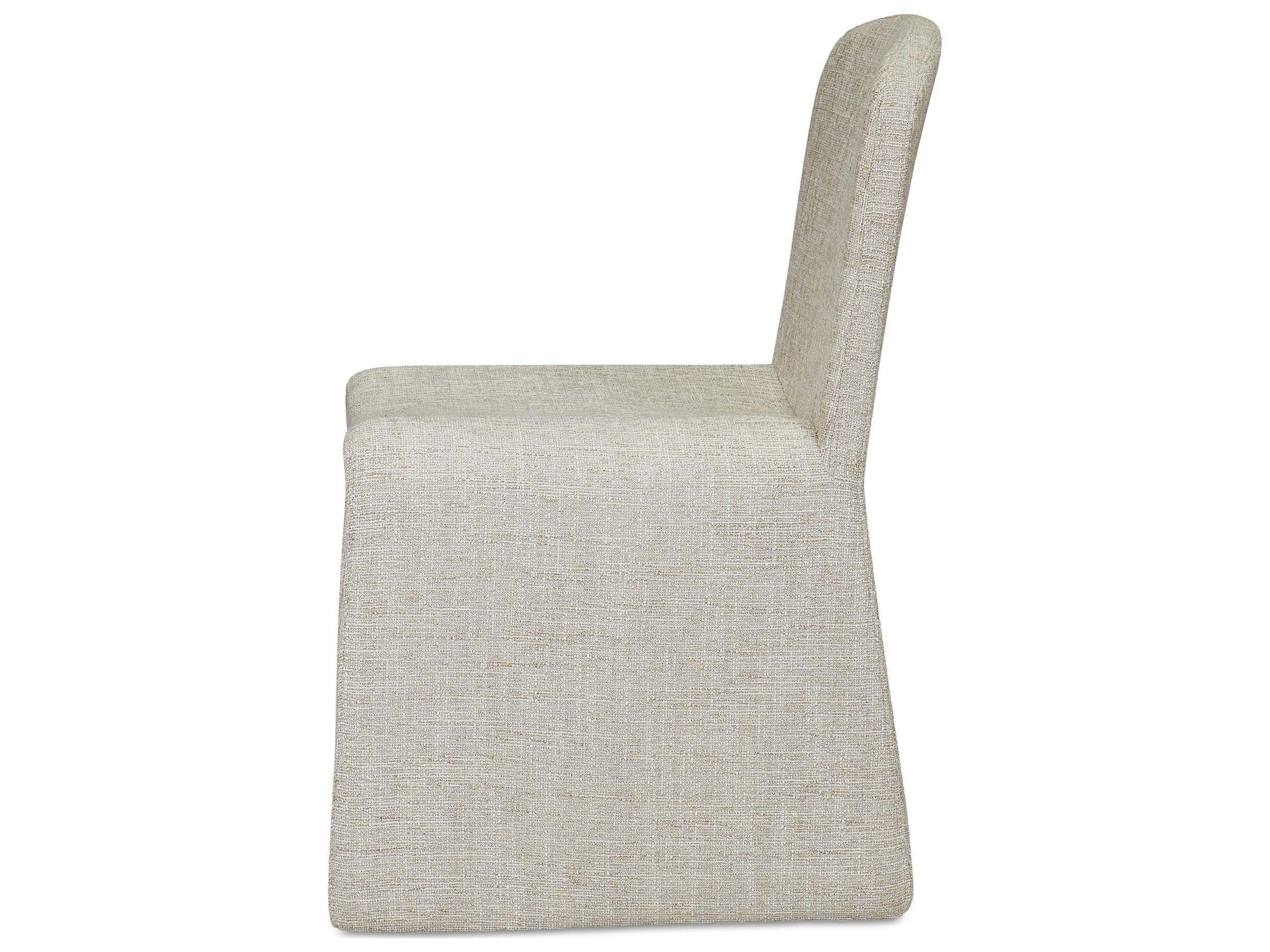 Moe's Home Ella Beige Upholstered Side Dining Chair