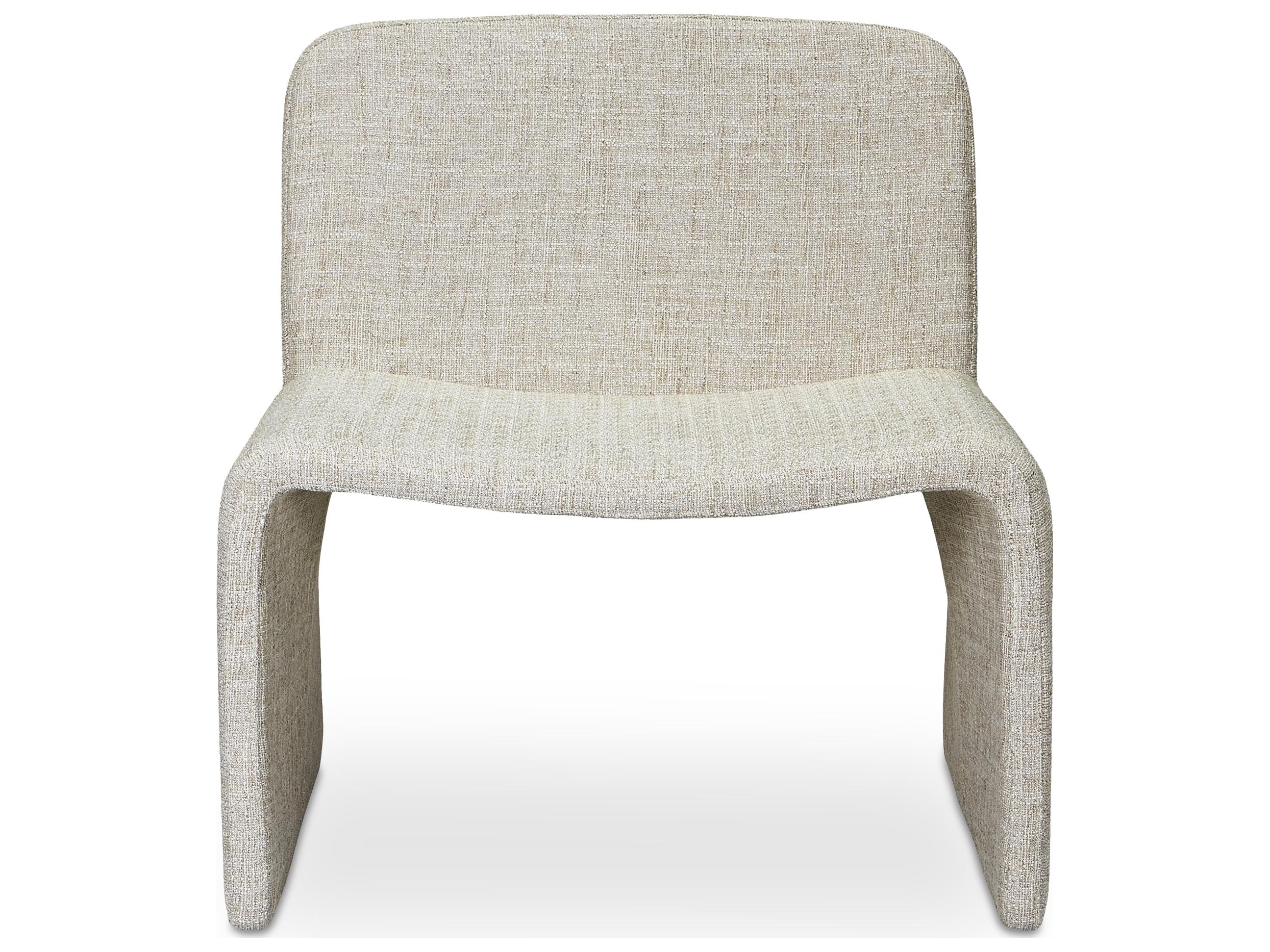 Moe's Home Ella Beige Fabric Accent Chair