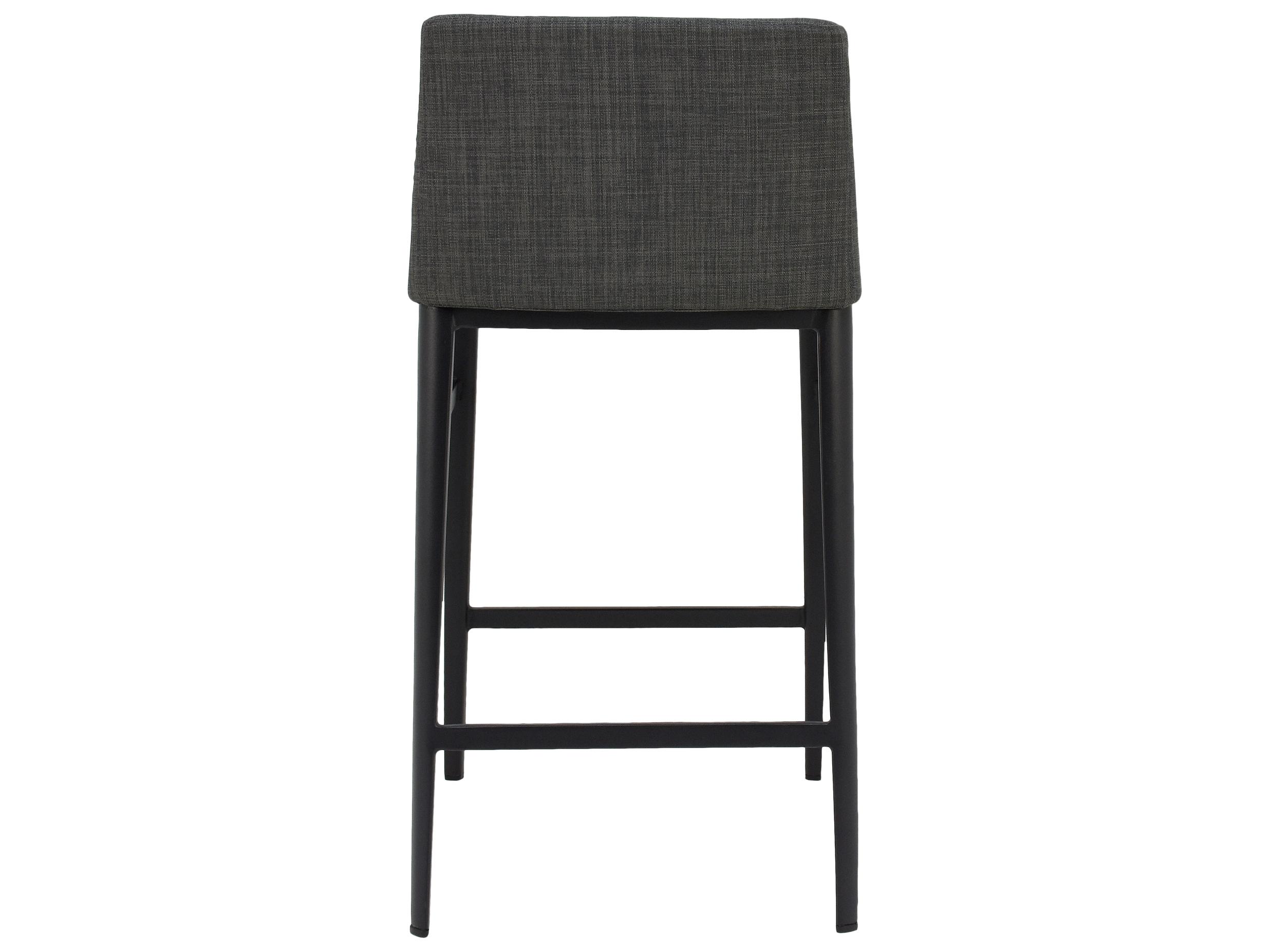 Moe's Home Upholstered Charcoal Grey Baron Counter Stool