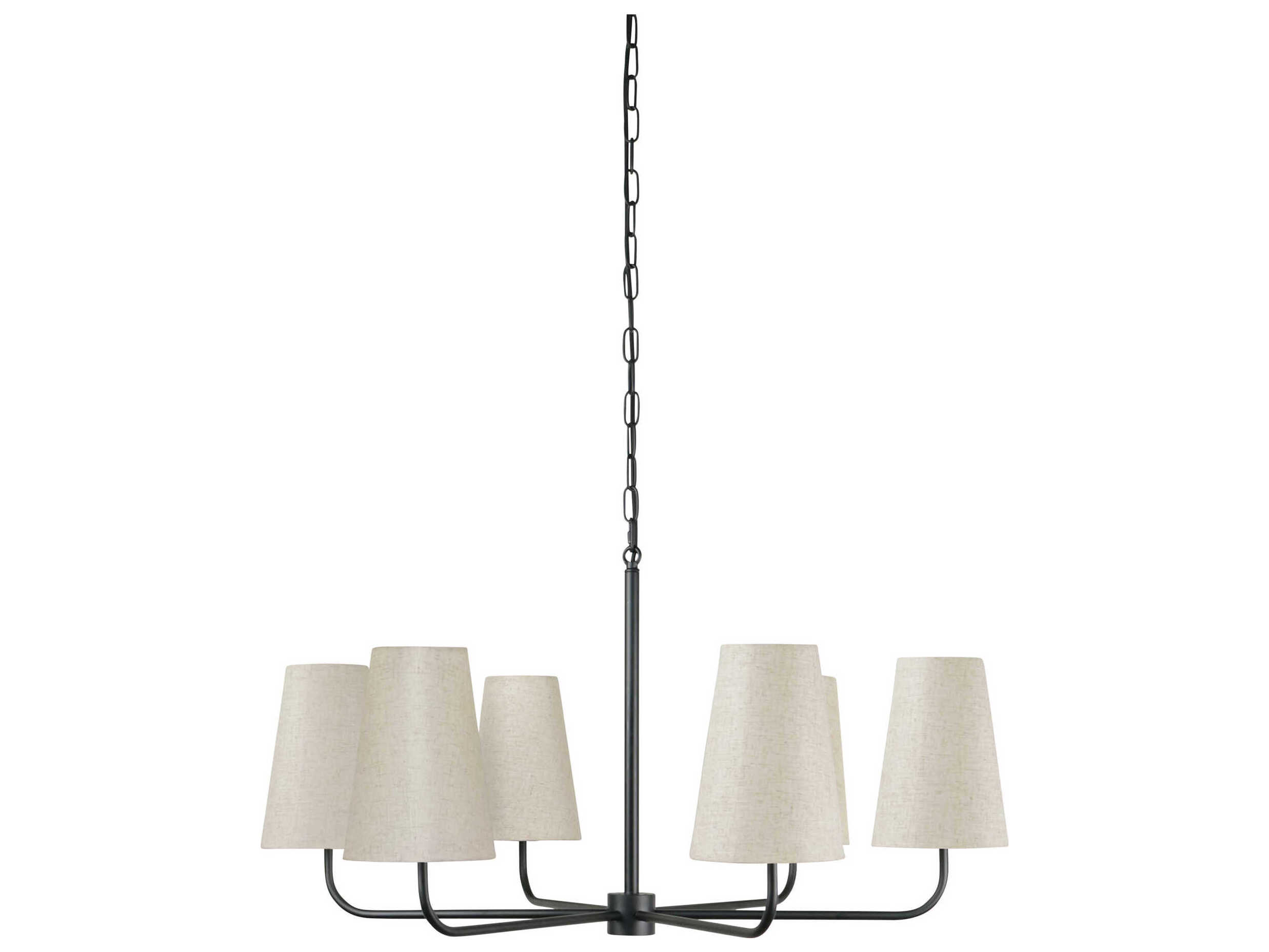 Moe's Home Mathis 6-Llight Black Chandelier