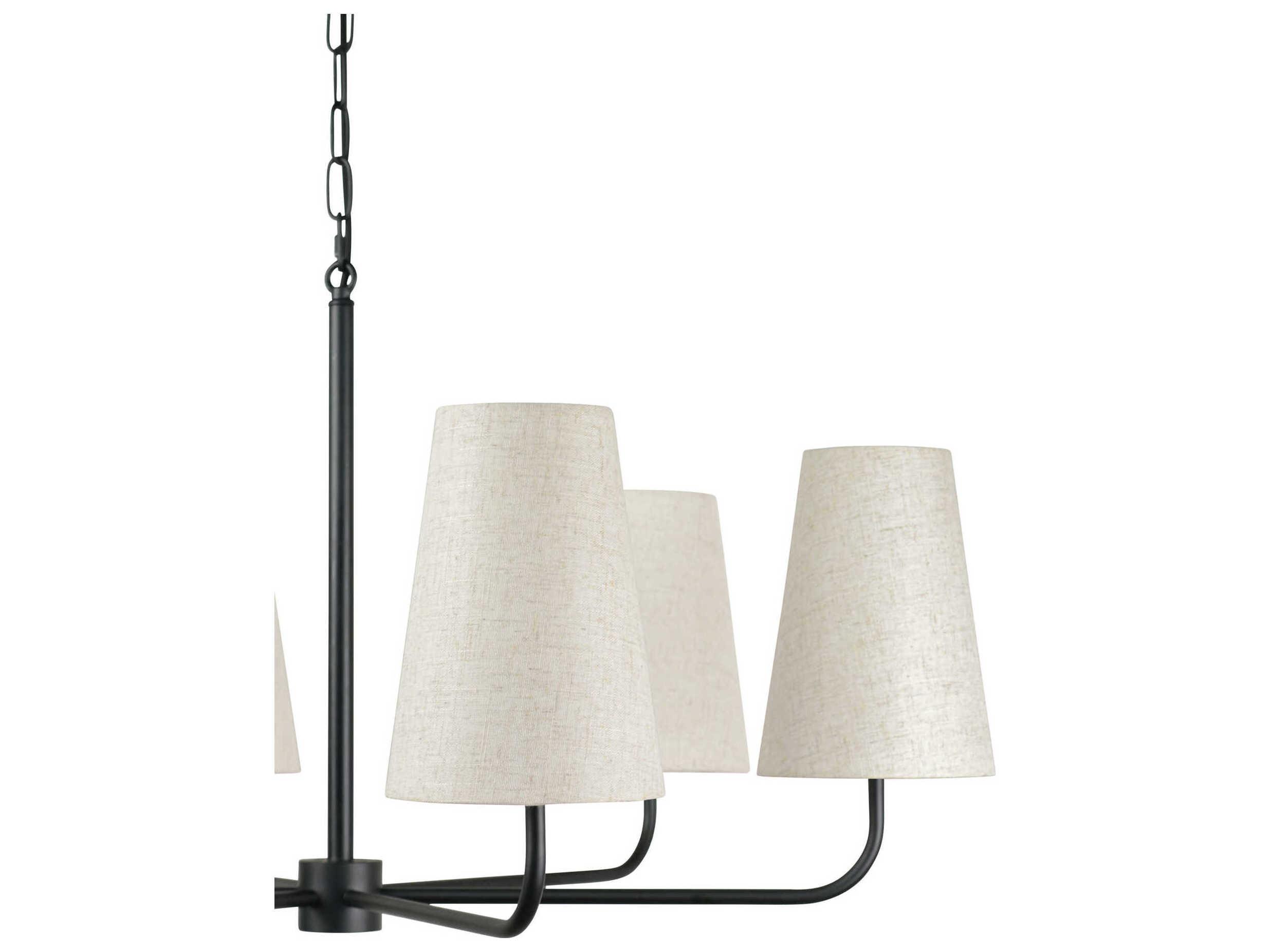 Moe's Home Mathis 6-Llight Black Chandelier
