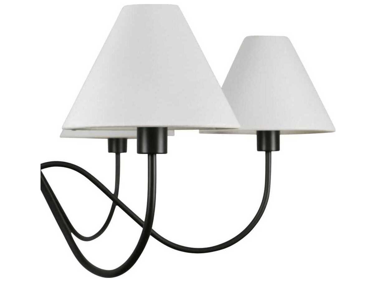 Moe's Home Whitney 6-Llight Black Chandelier