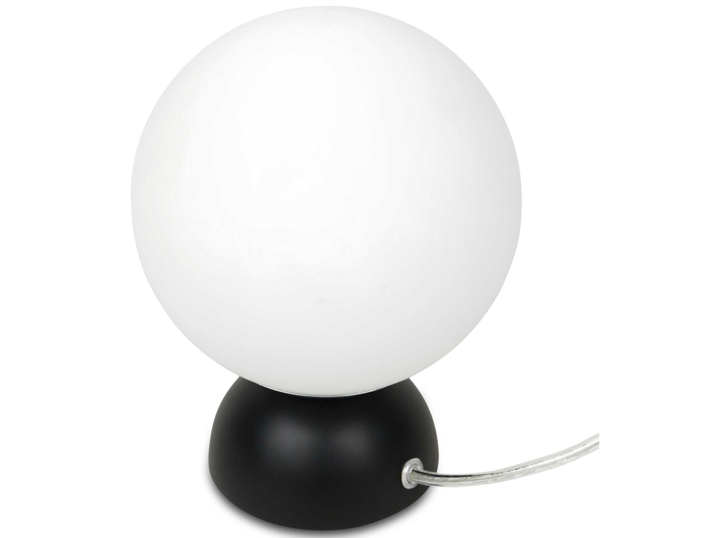 Moe's Home Ovi Black Milky Opal Glass Table Lamp