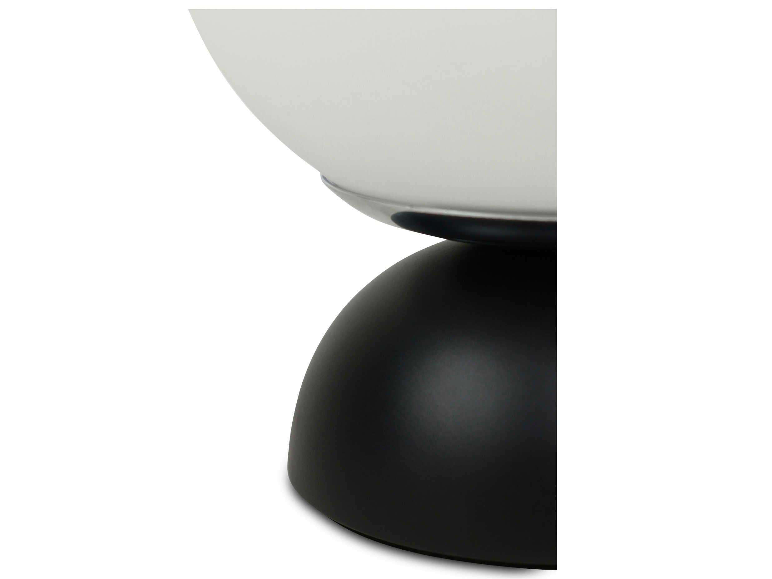 Moe's Home Ovi Black Milky Opal Glass Table Lamp