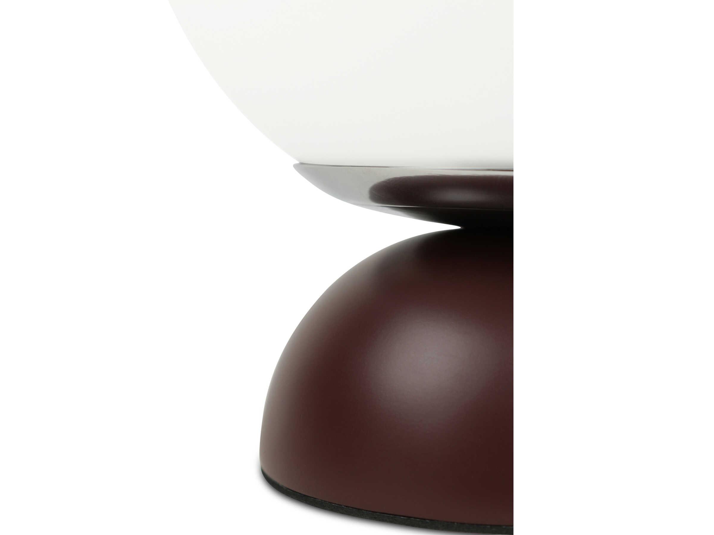 Moe's Home Ovi Red Milky Opal Glass Table Lamp