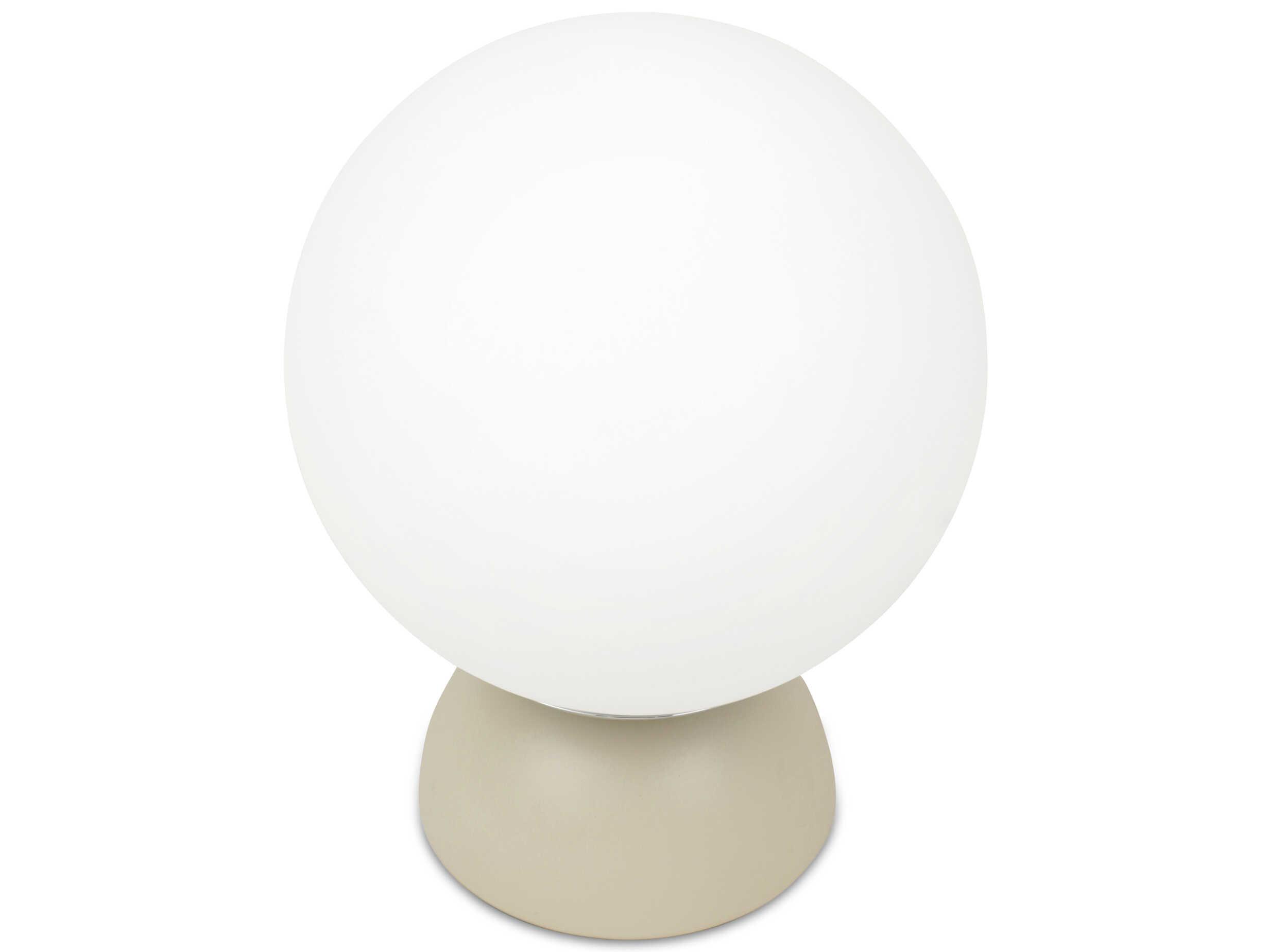 Moe's Home Ovi Beige Milky Opal Glass Off White Table Lamp