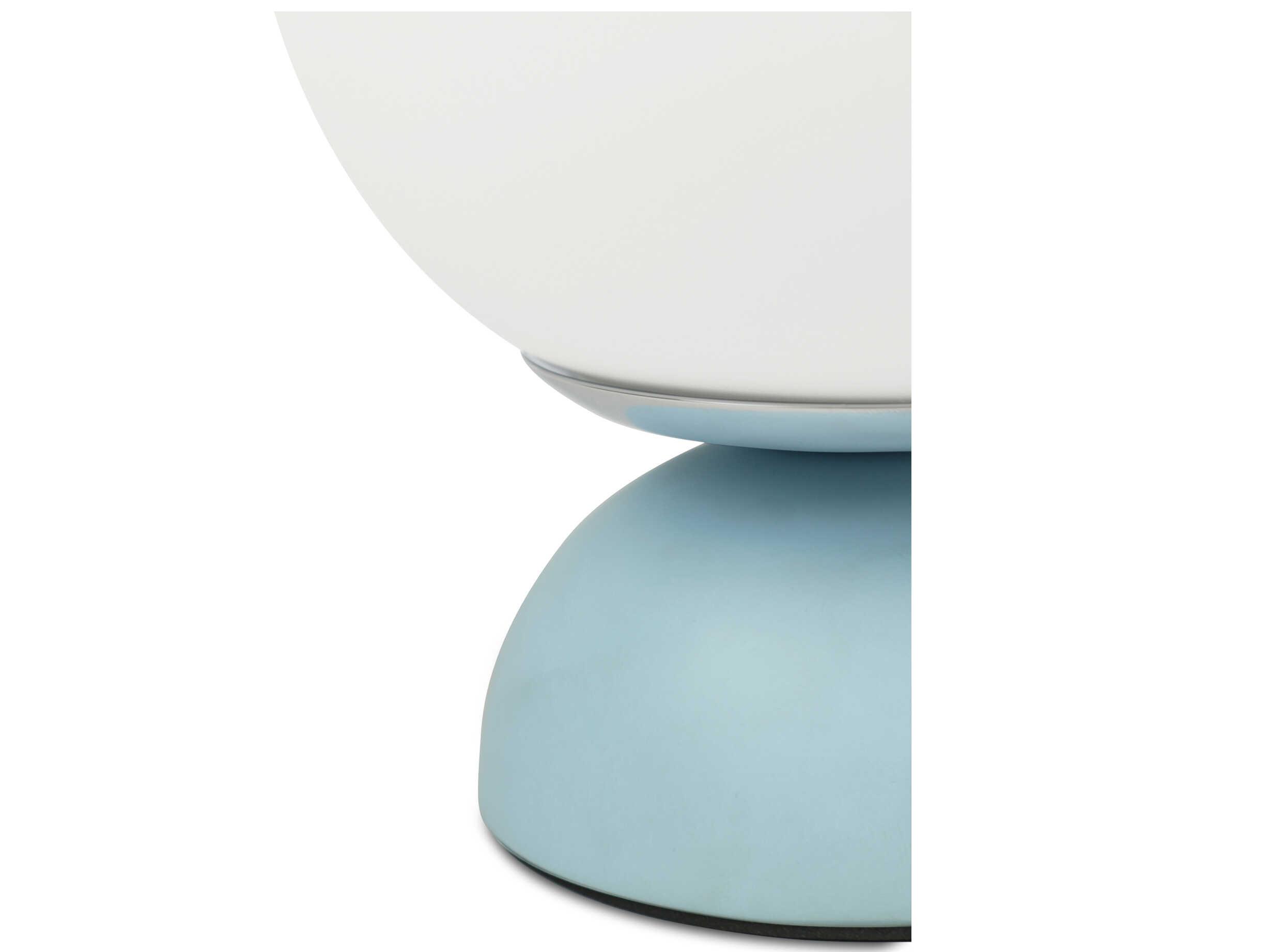 Moe's Home Ovi Blue Milky Opal Glass Table Lamp