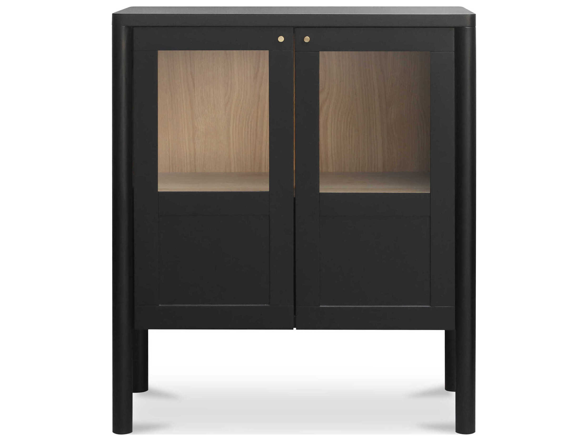 Moe's Home Hannah Black Oak Wood Accent Chest