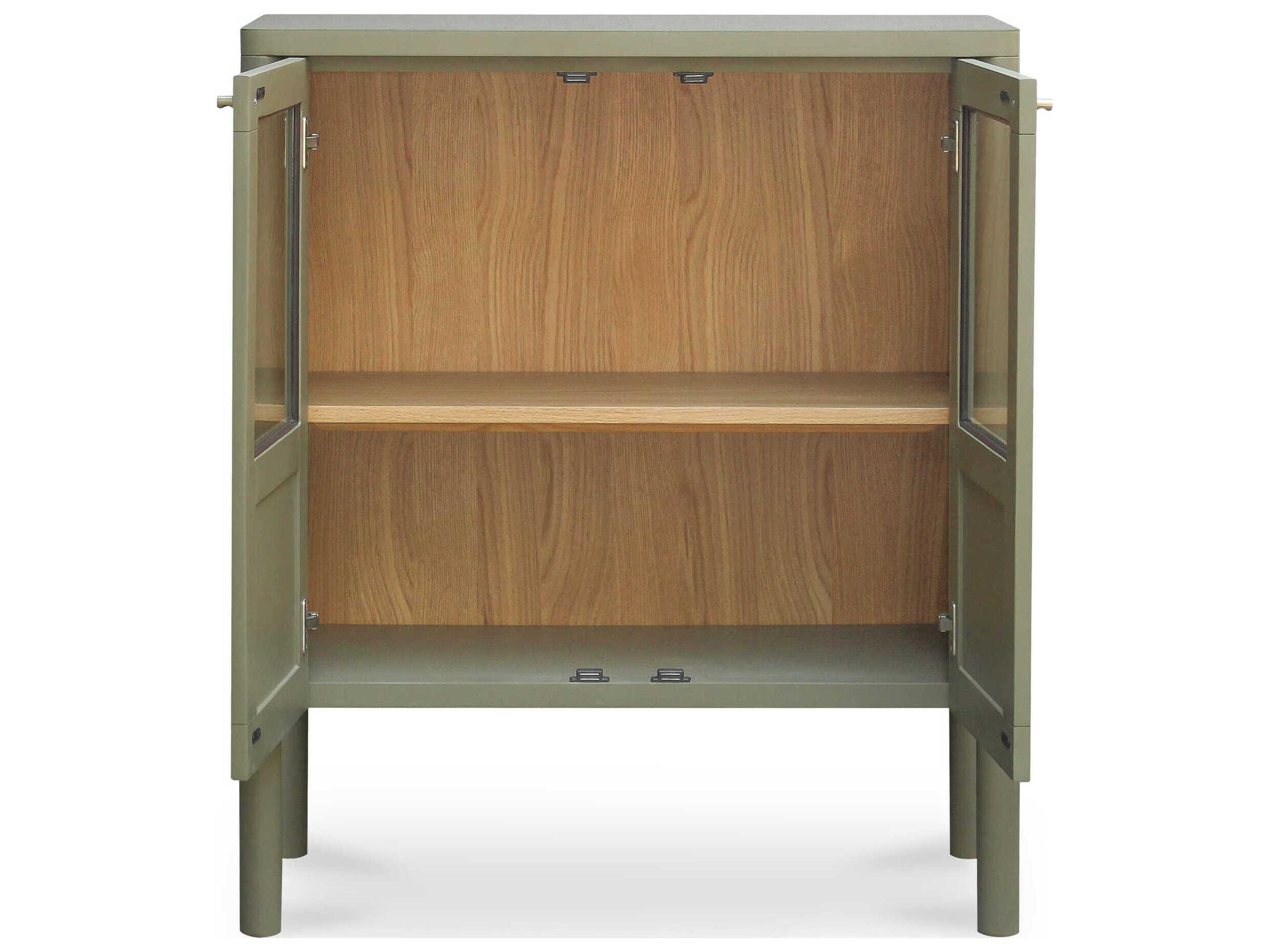 Moe's Home Hannah Green Oak Wood Accent Chest