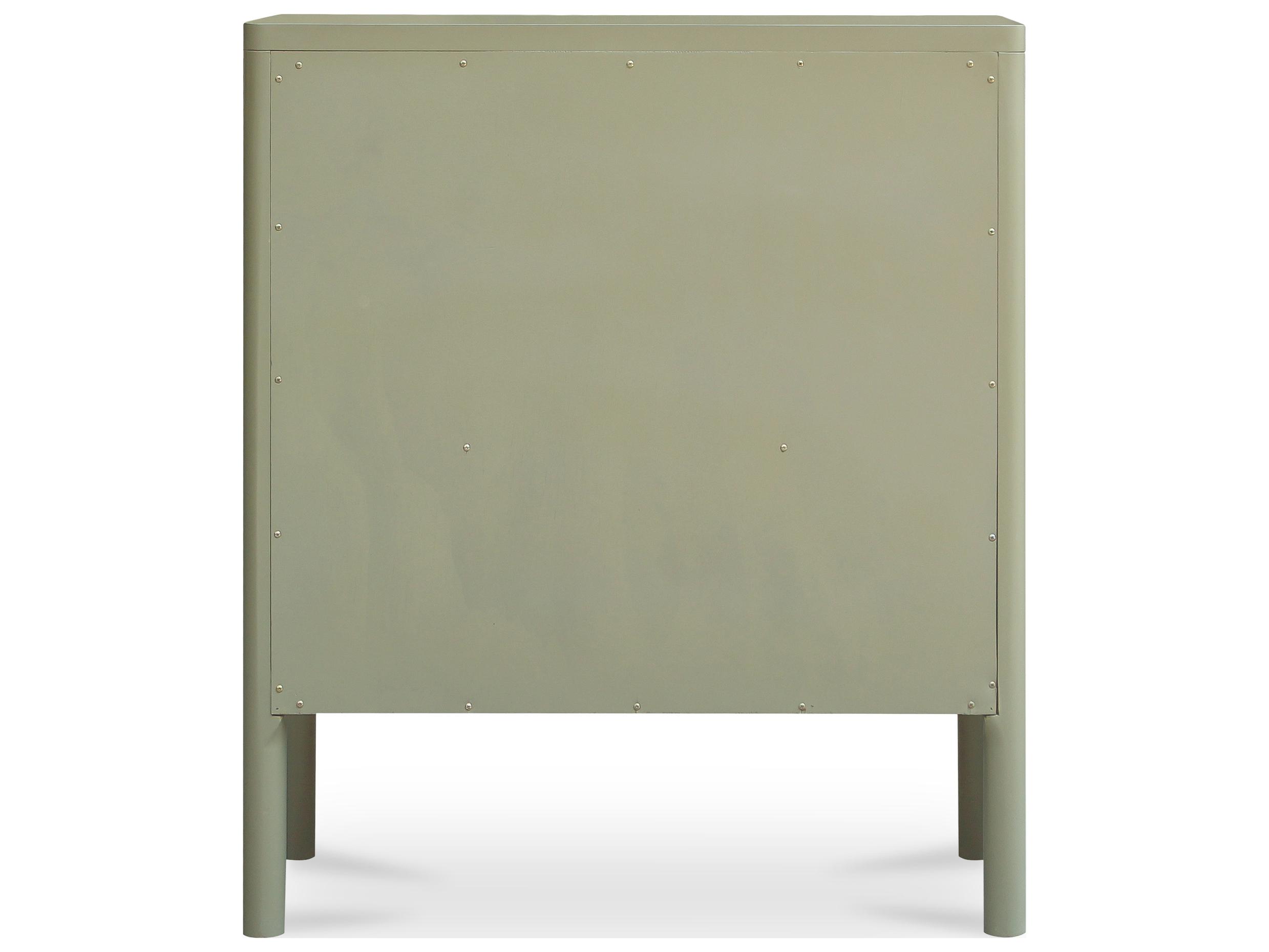 Moe's Home Hannah Green Oak Wood Accent Chest