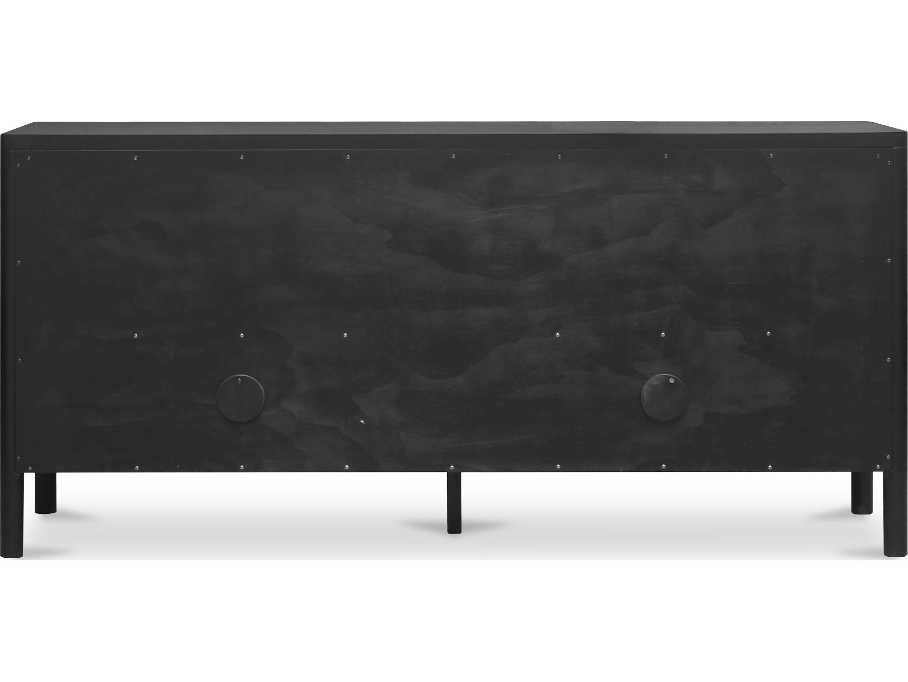 Moe's Home Hannah 72" Oak Wood Black Sideboard