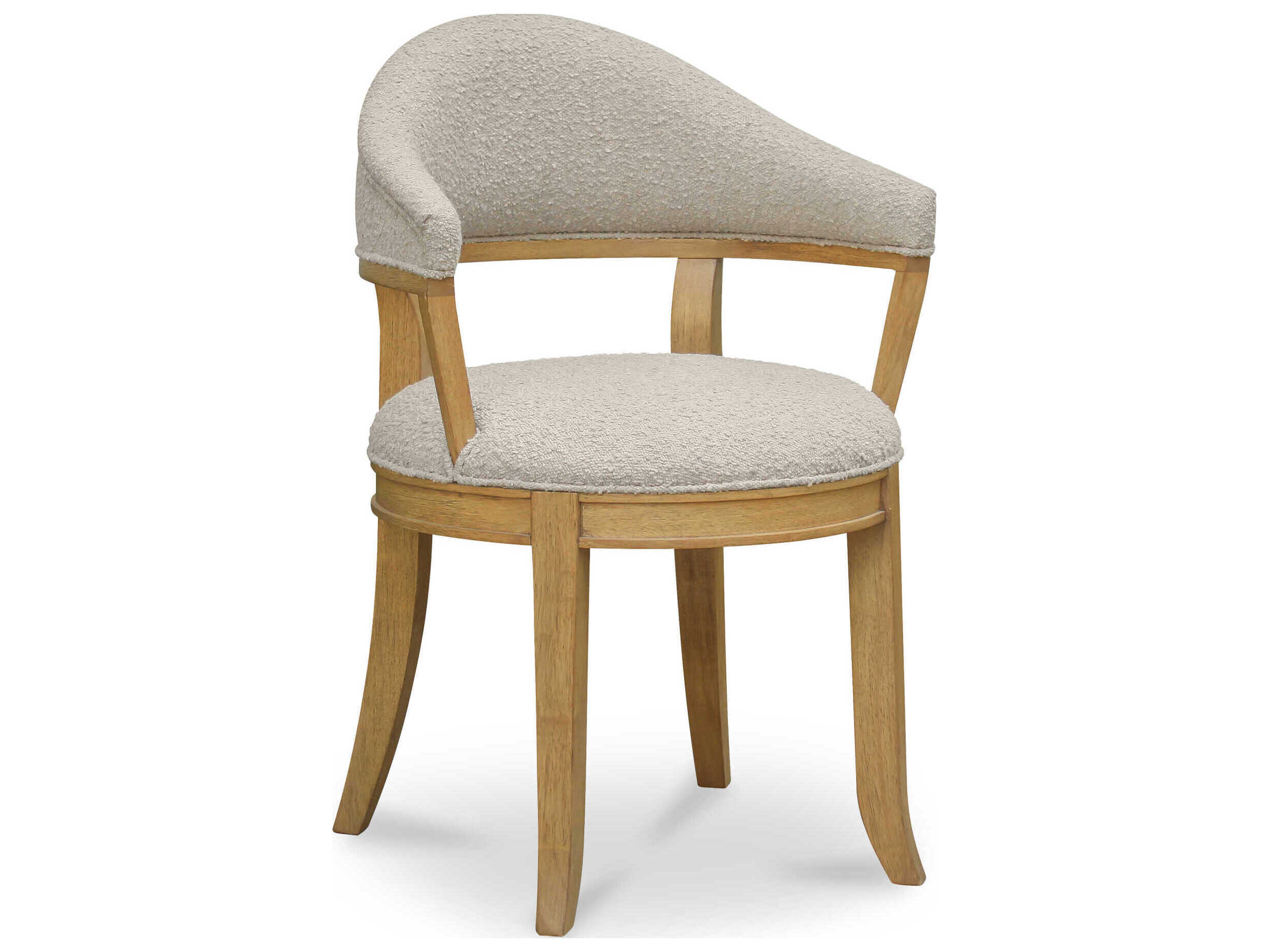 Moe's Home Carlos Plywood Brown Upholstered Arm Dining Chair