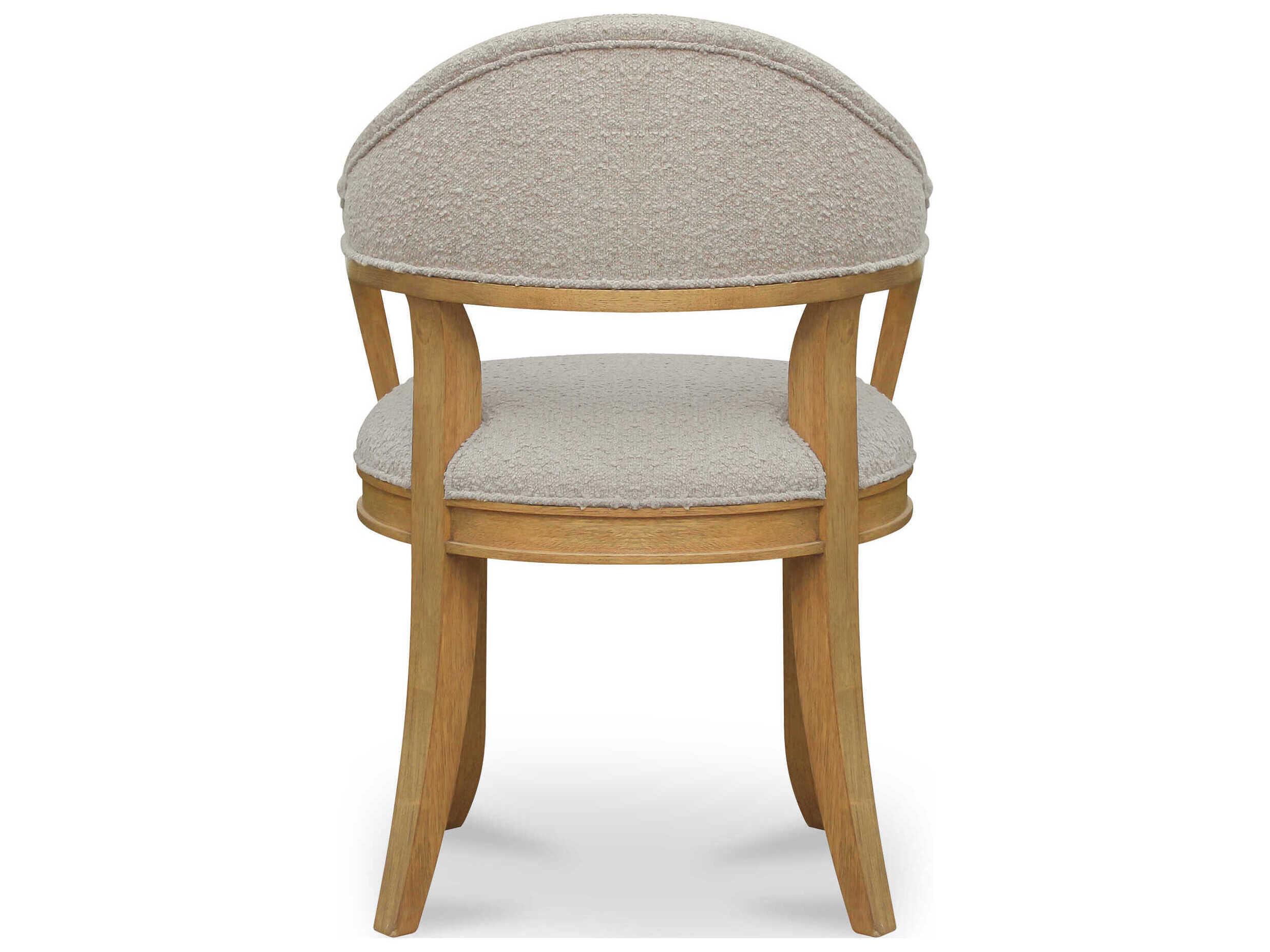 Moe's Home Carlos Plywood Brown Upholstered Arm Dining Chair