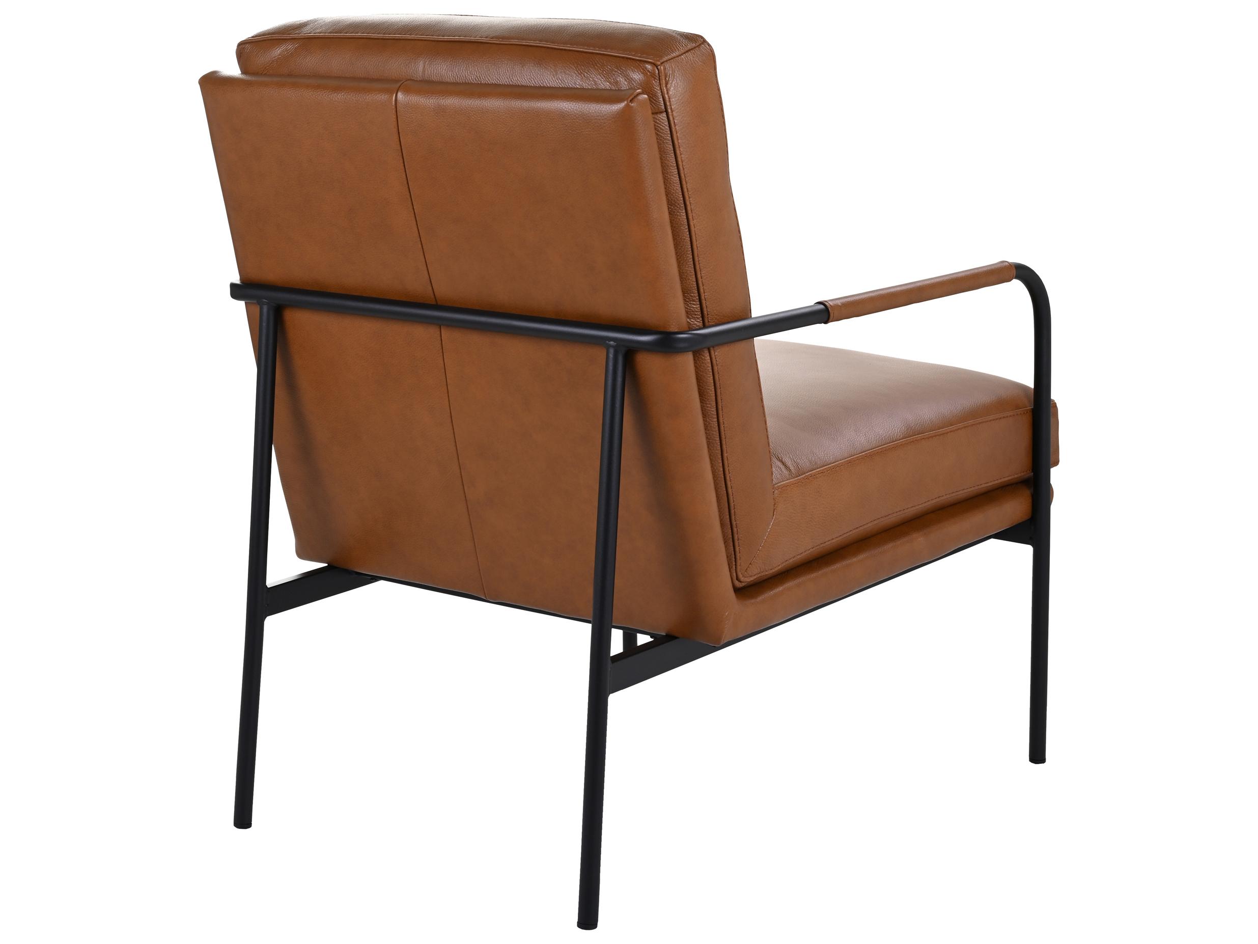 Moe's Home Brown Leather Accent Chair