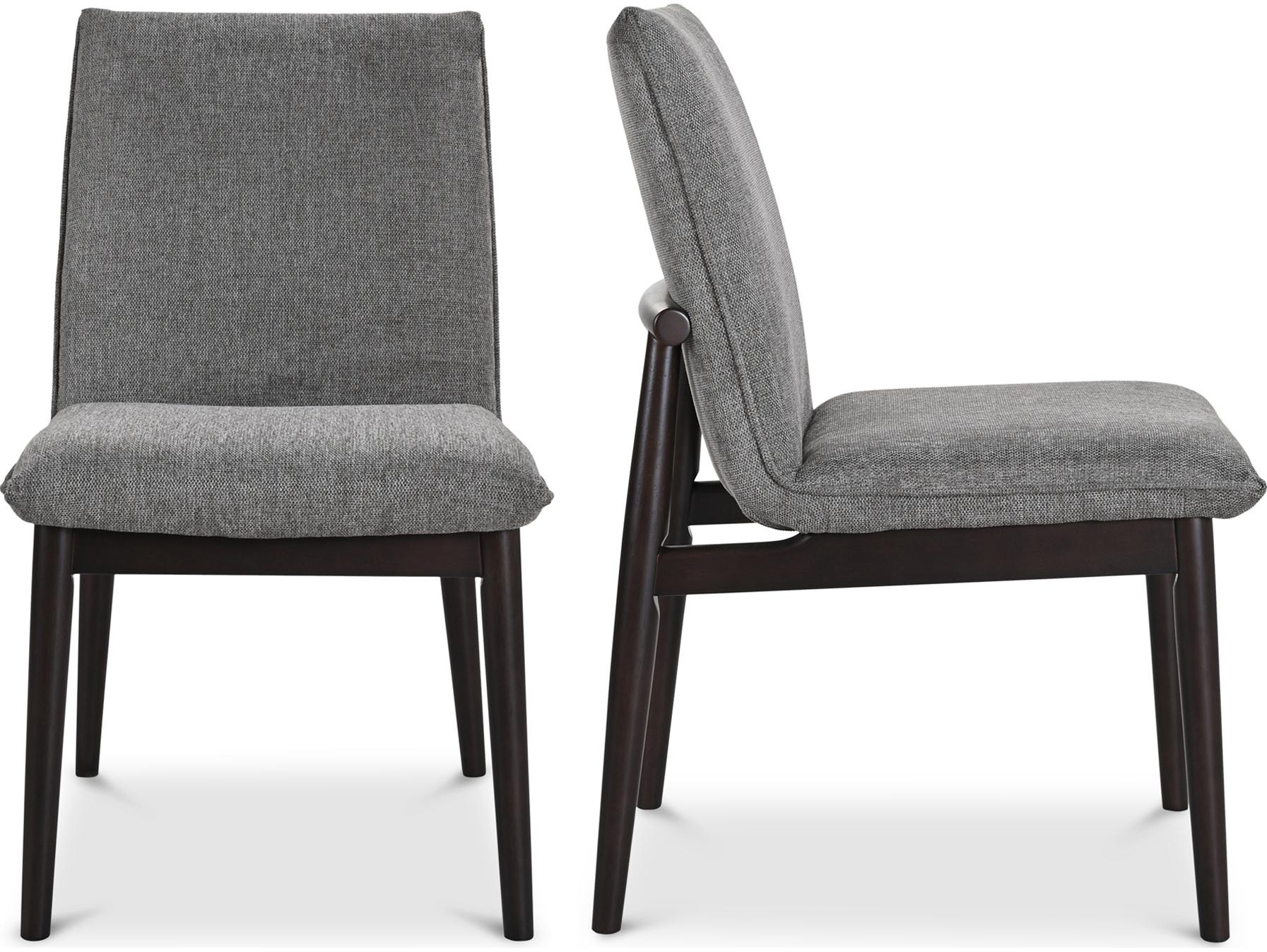 Moe's Home Charlie Dining Chair Dark Grey - Set of Two