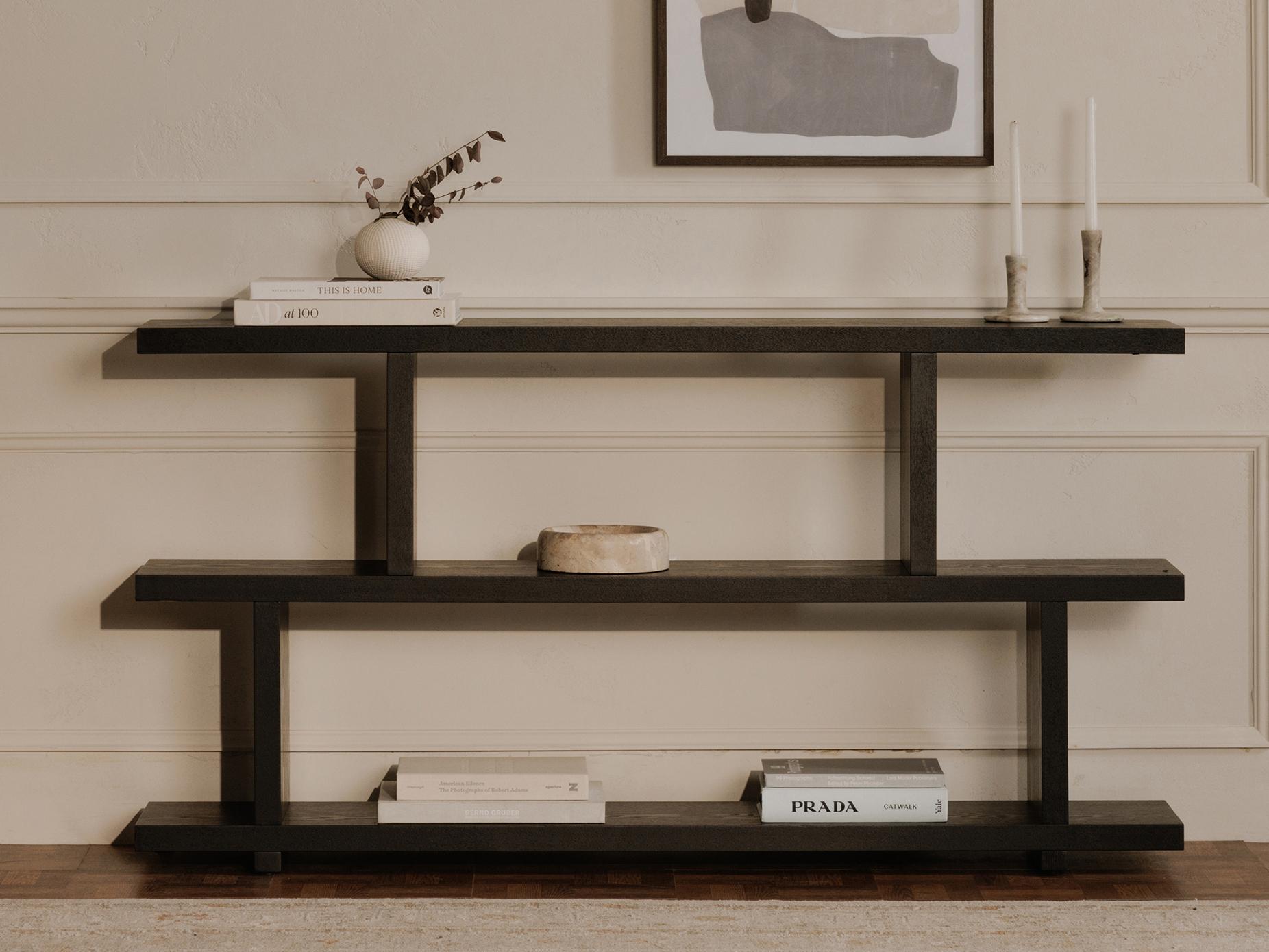 Moe's Home Miri Black Bookcase