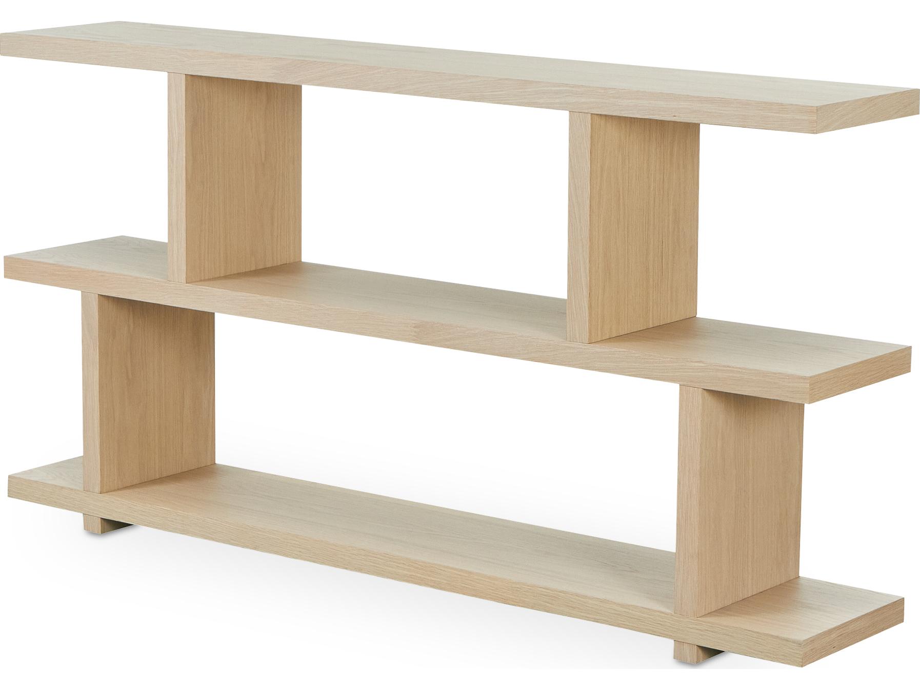 Moe's Home Ichigo White Wash Oak Bookcase
