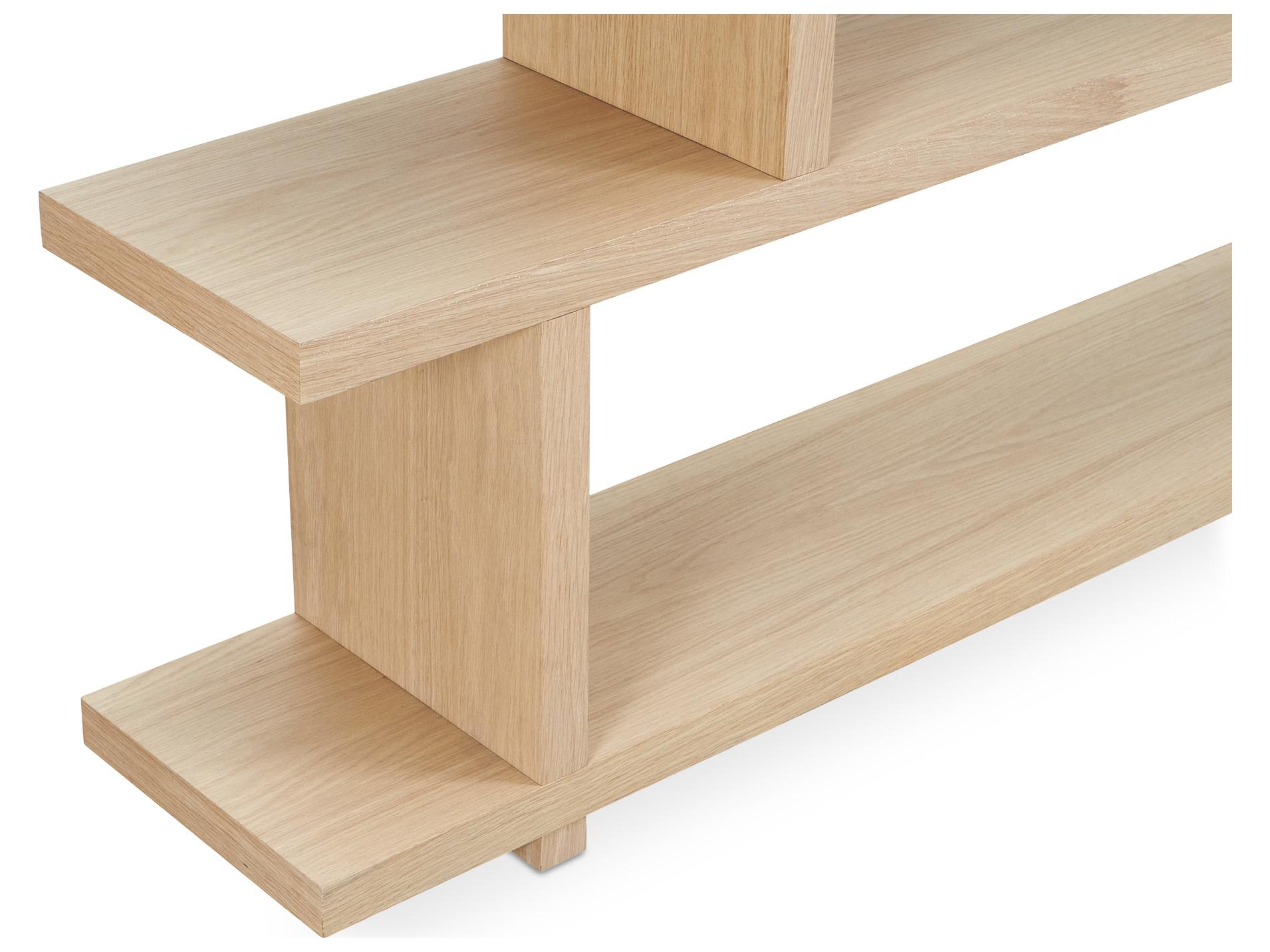 Moe's Home Ichigo White Wash Oak Bookcase