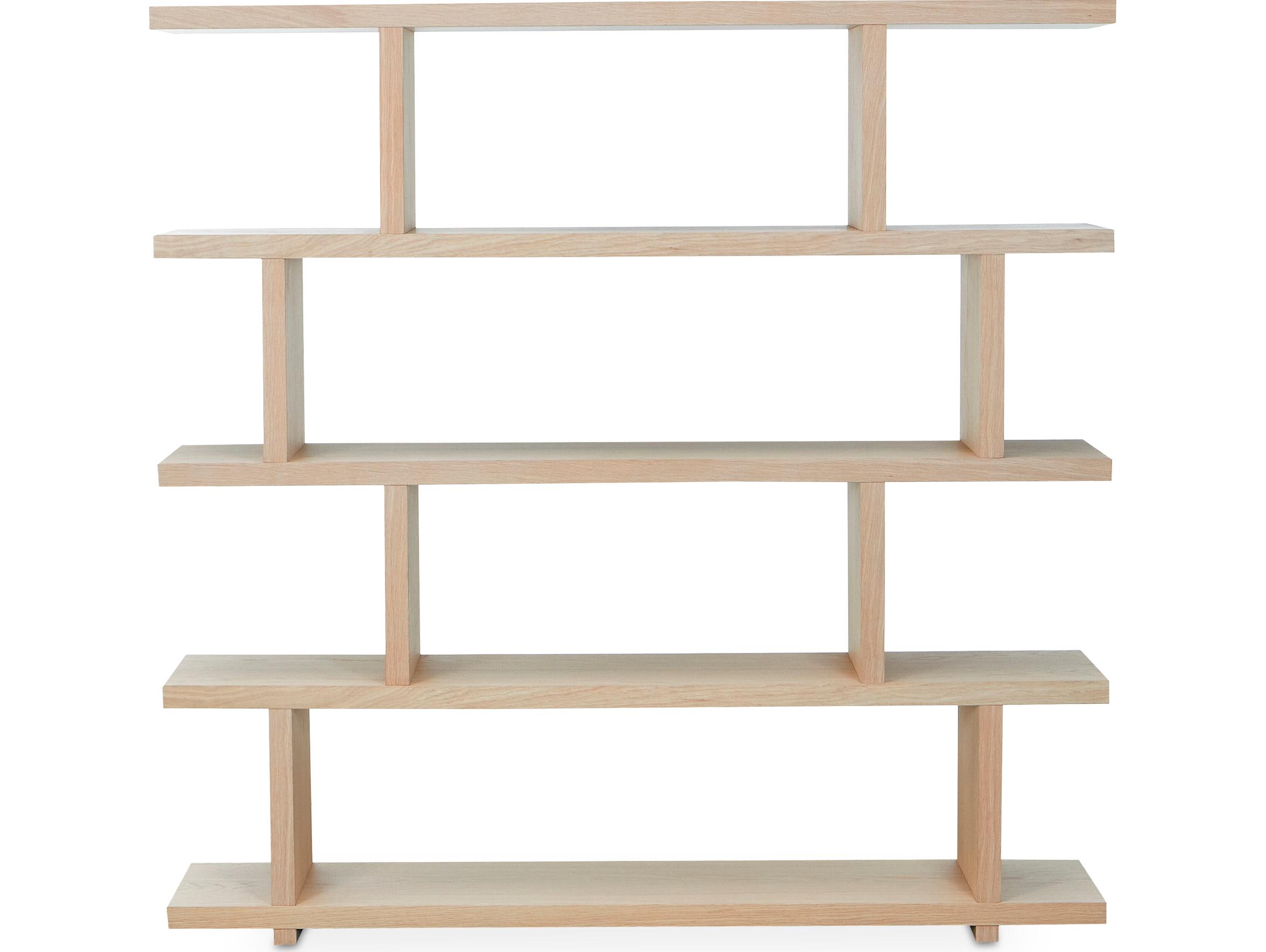 Moe's Home Ichigo White Wash Oak Bookcase