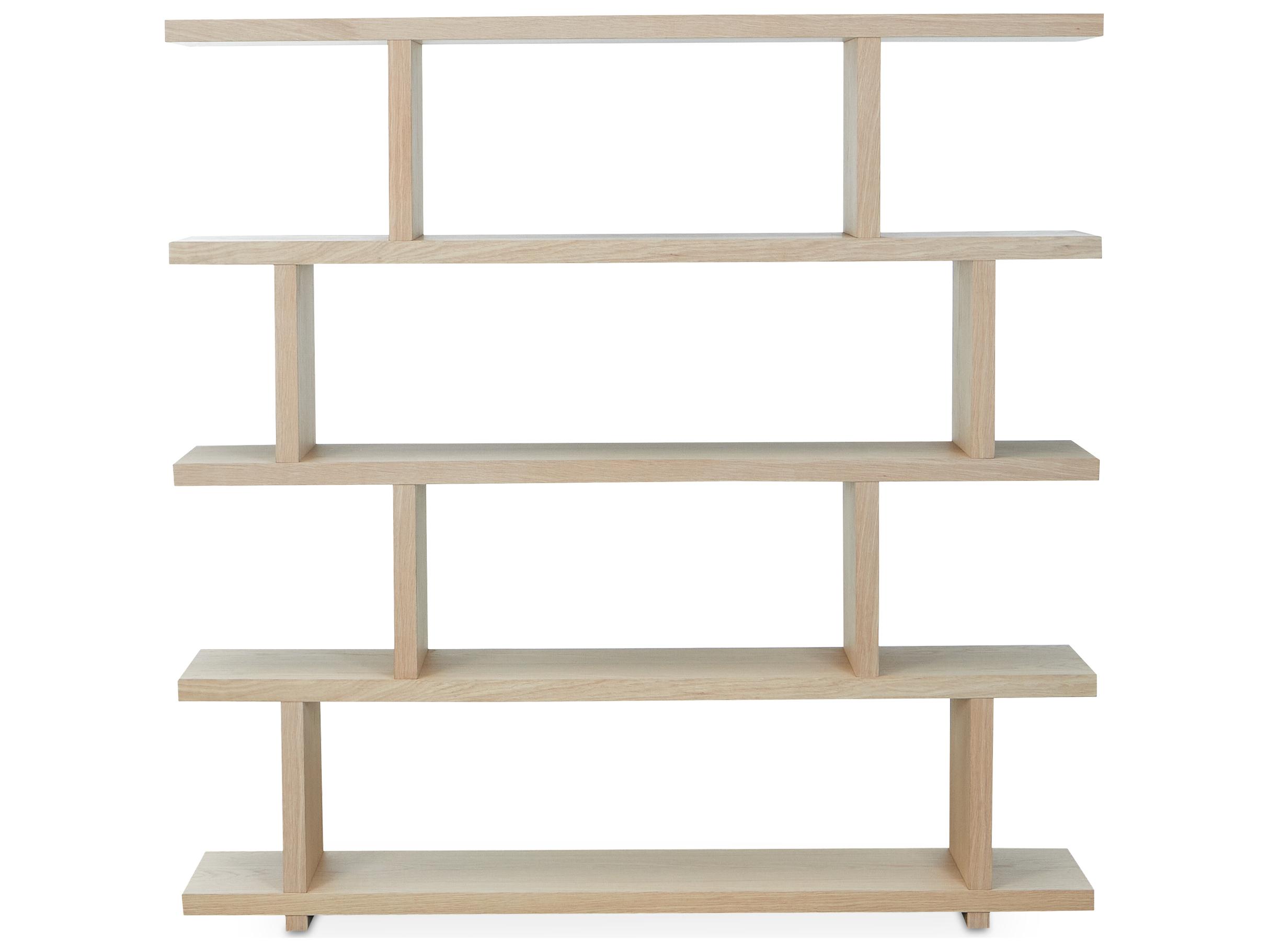 Moe's Home Ichigo White Wash Oak Bookcase