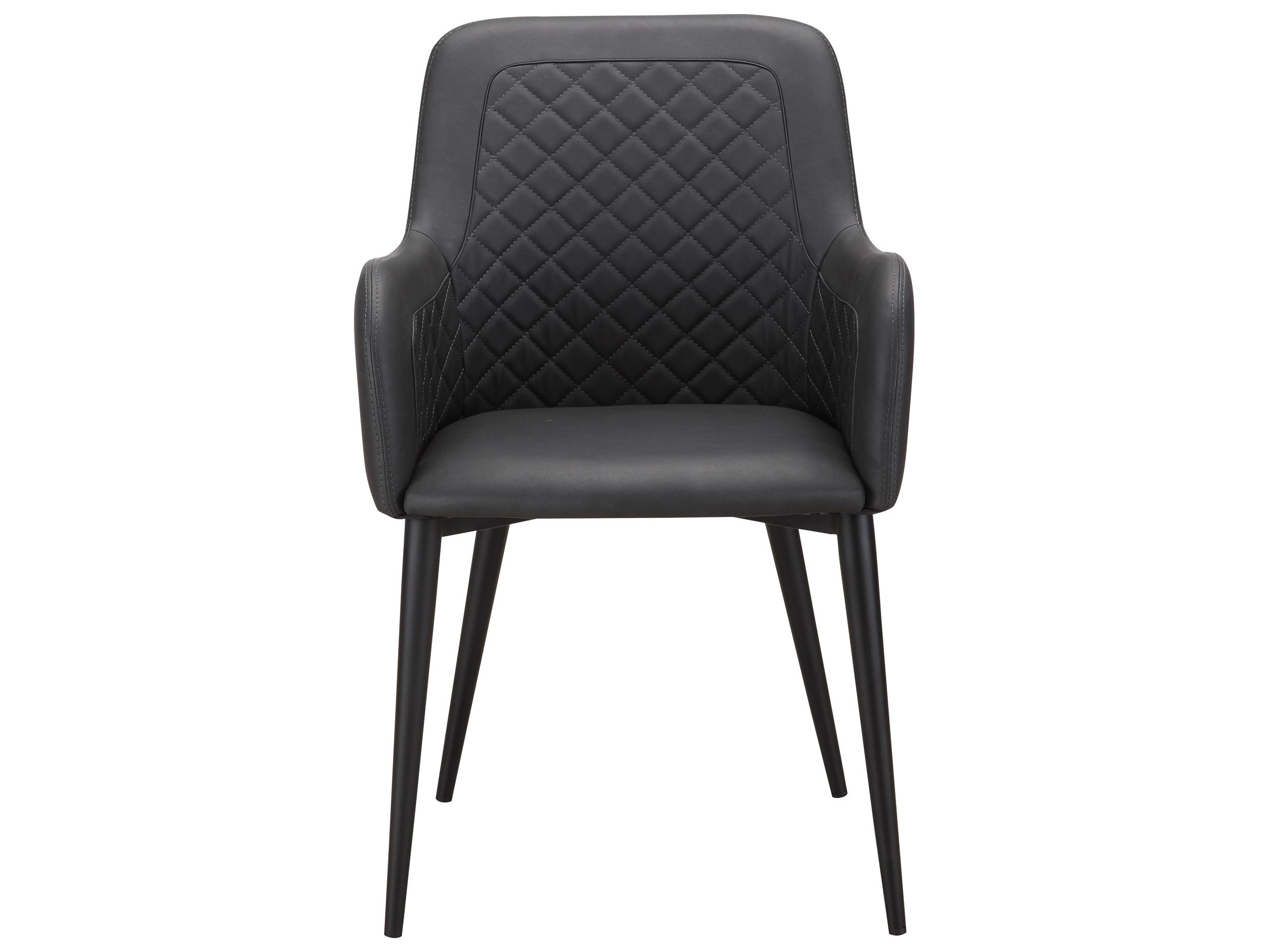 Moe's Home Cantata Black Arm Dining Chair - Set of Two