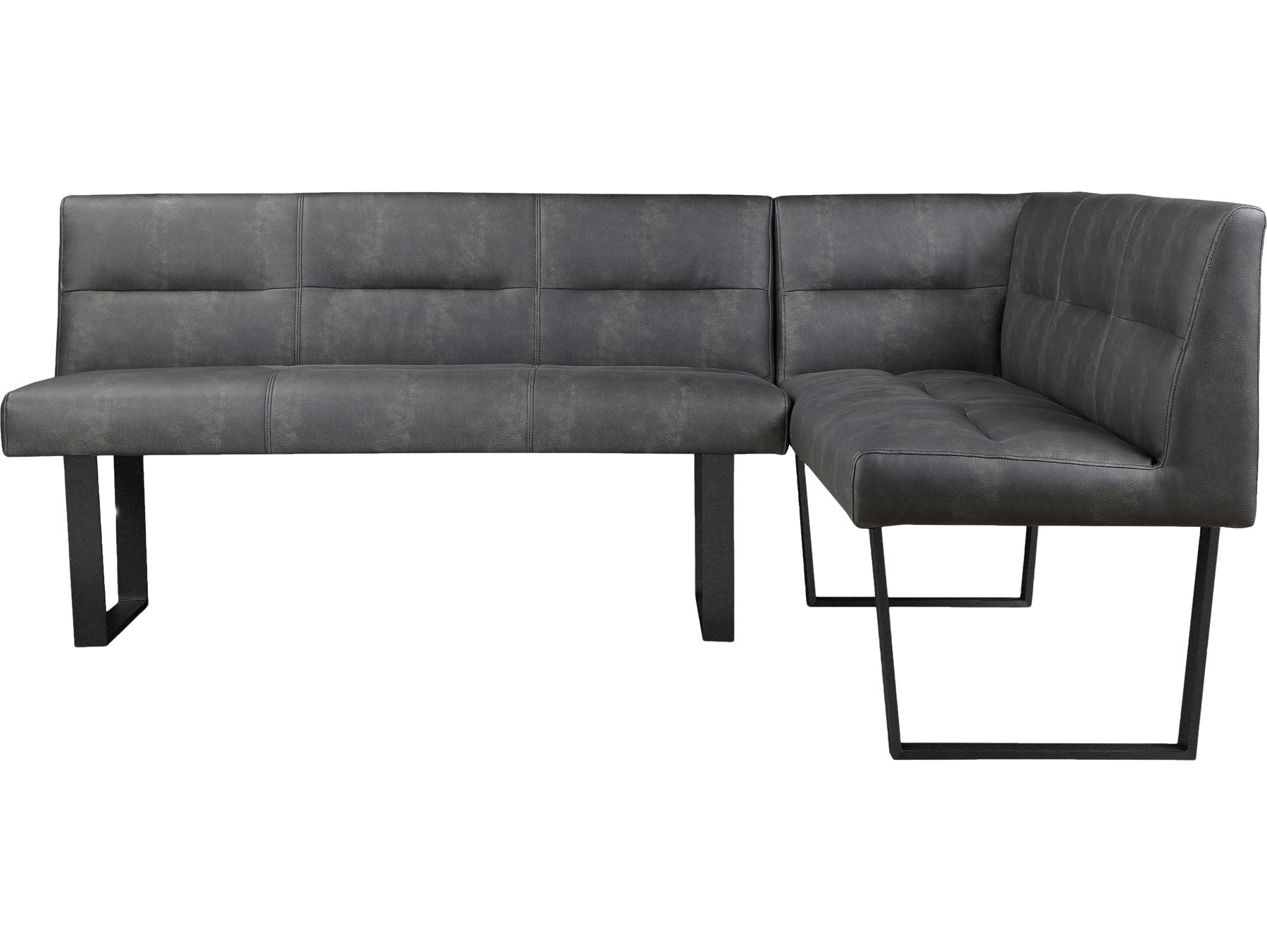 Moe's Home Hanlon Corner Bench Dark Grey