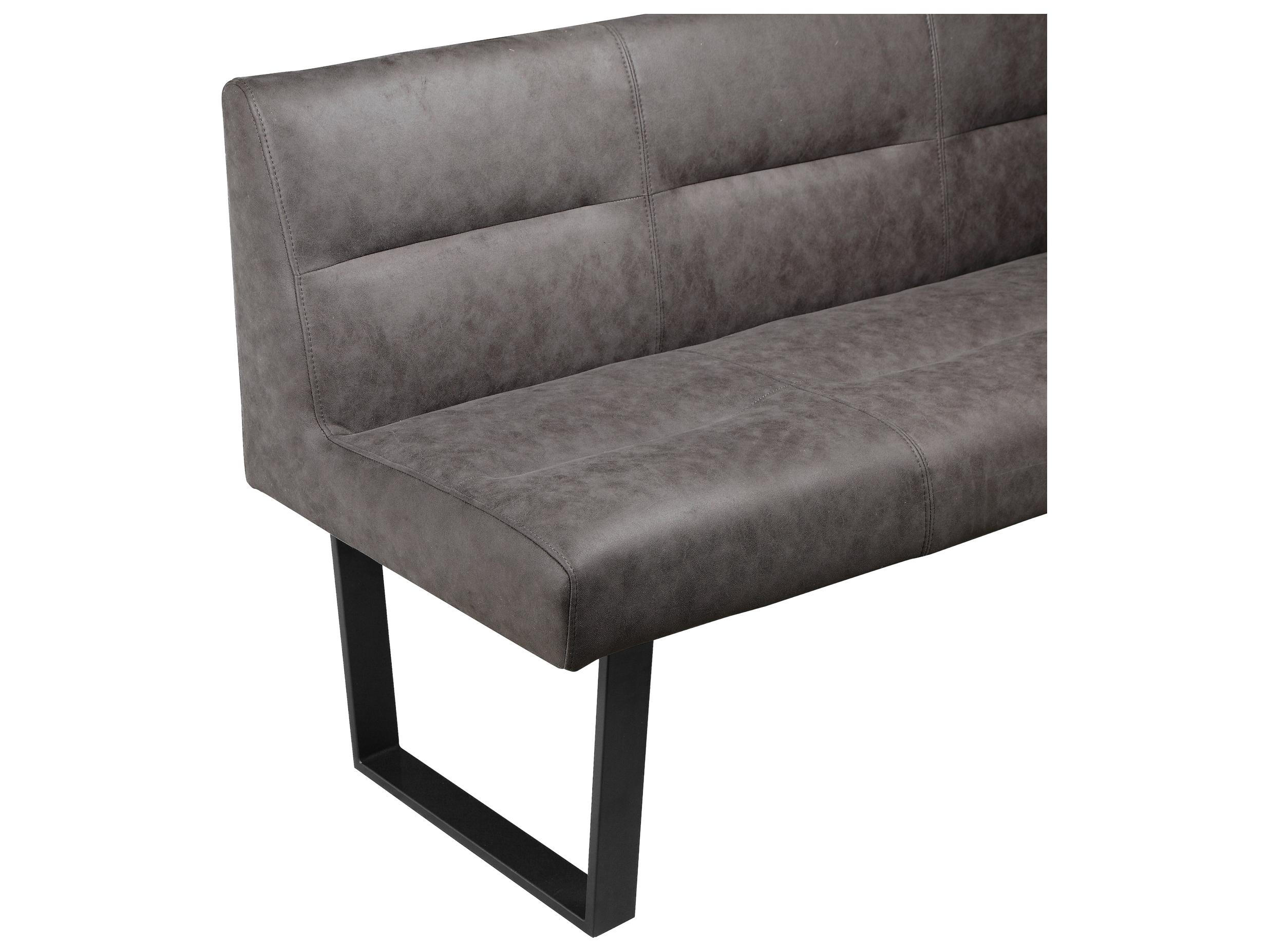 Moe's Home Hanlon Corner Bench Dark Grey