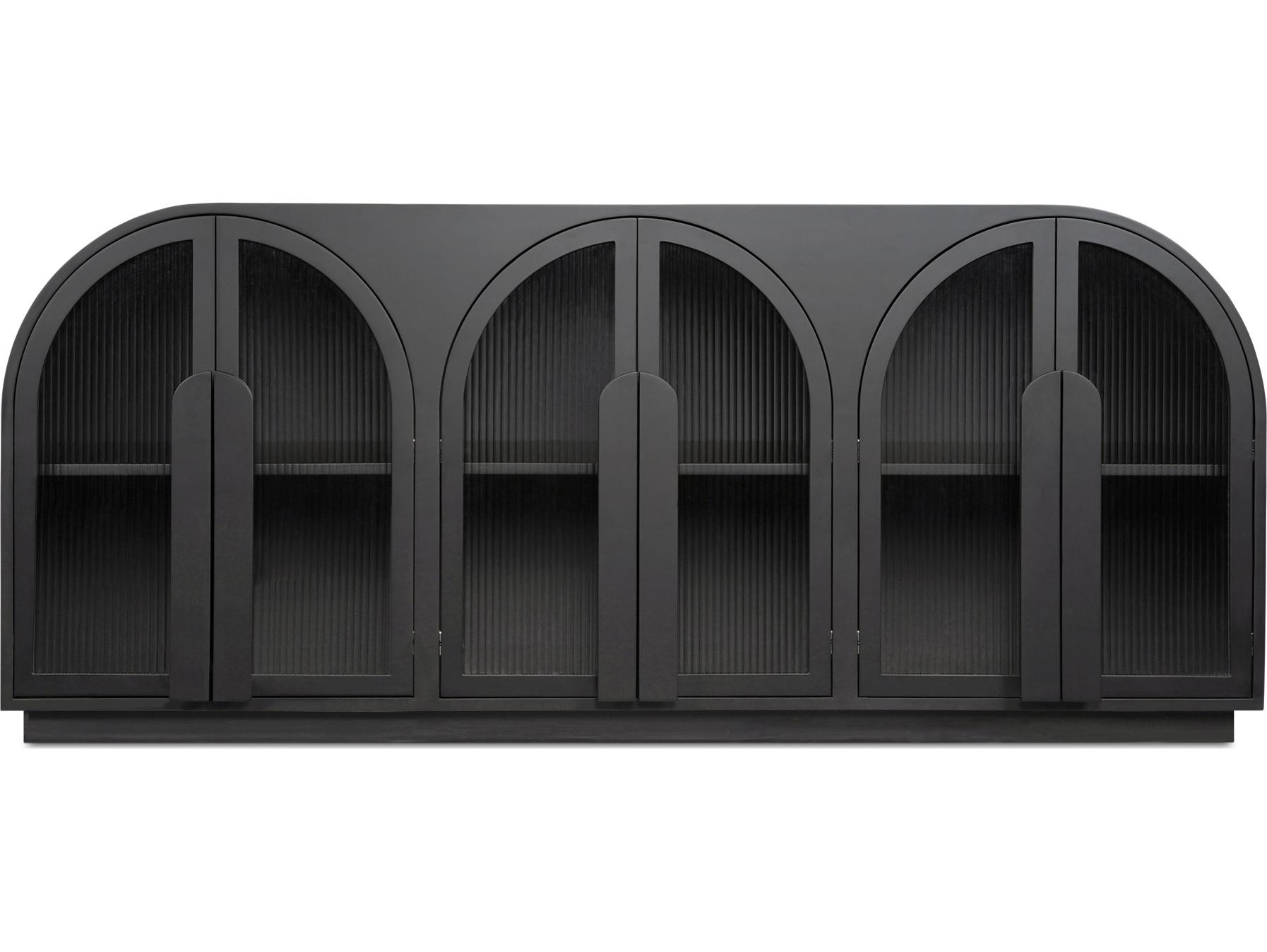 Moe's Home Salone 79" Beech Wood Black Sideboard