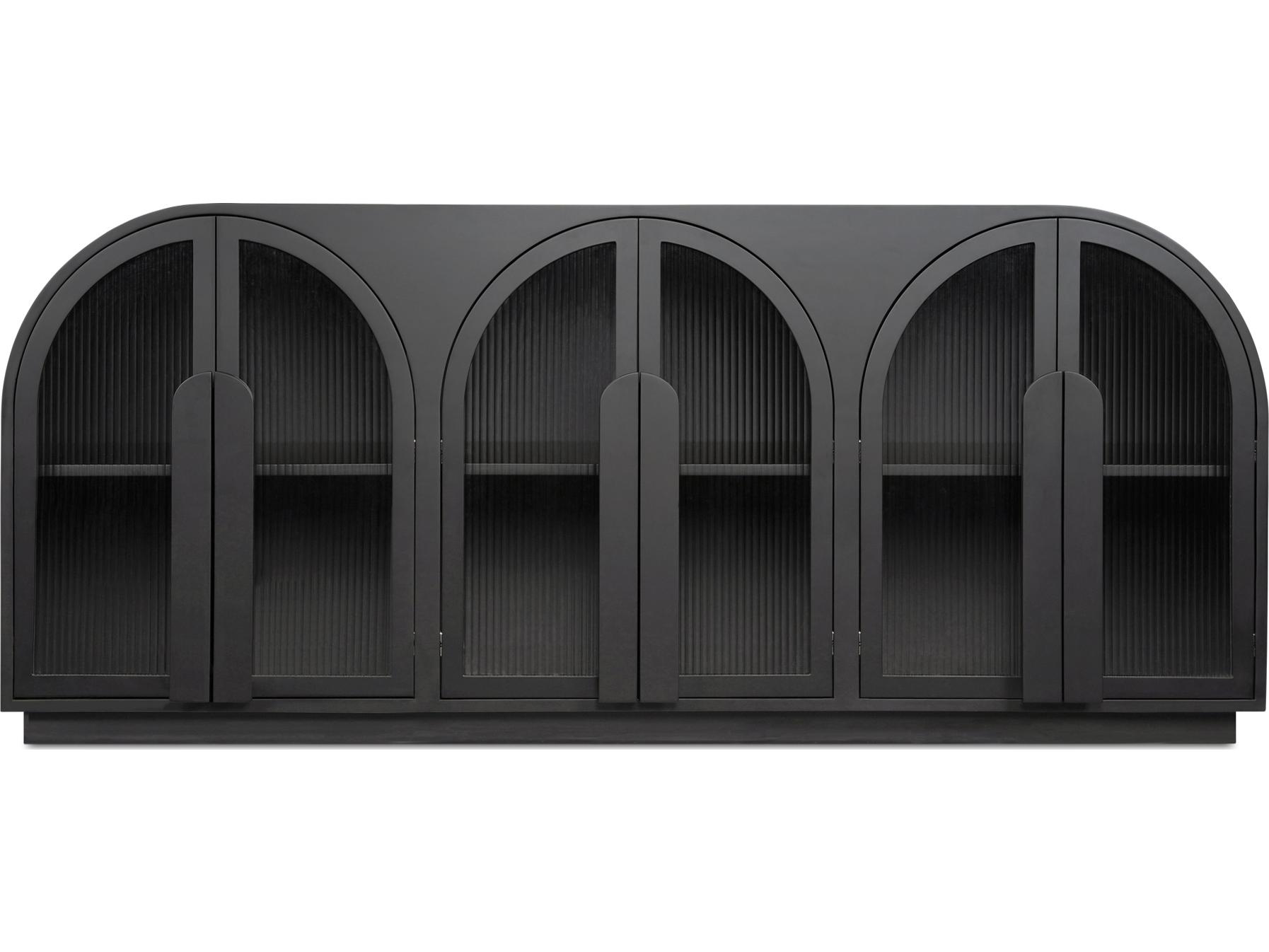 Moe's Home Salone 79" Beech Wood Black Sideboard