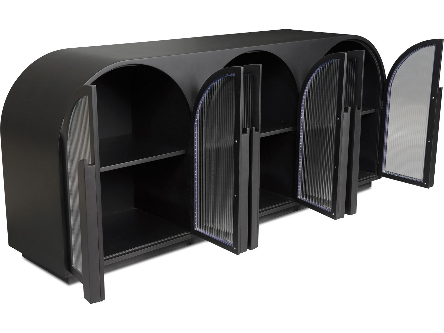 Moe's Home Salone 79" Beech Wood Black Sideboard