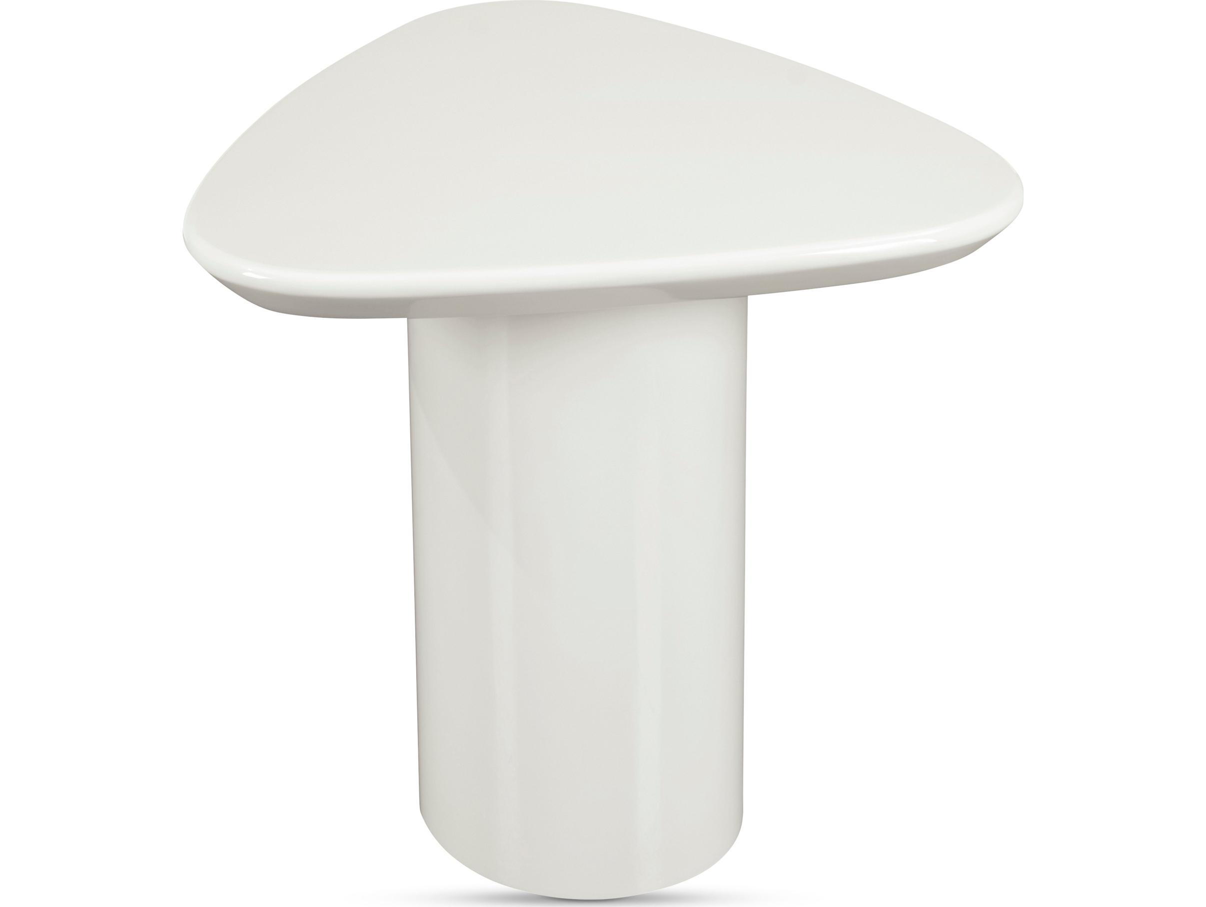 Moe's Home Eden Accent Table Ivory Lacquer