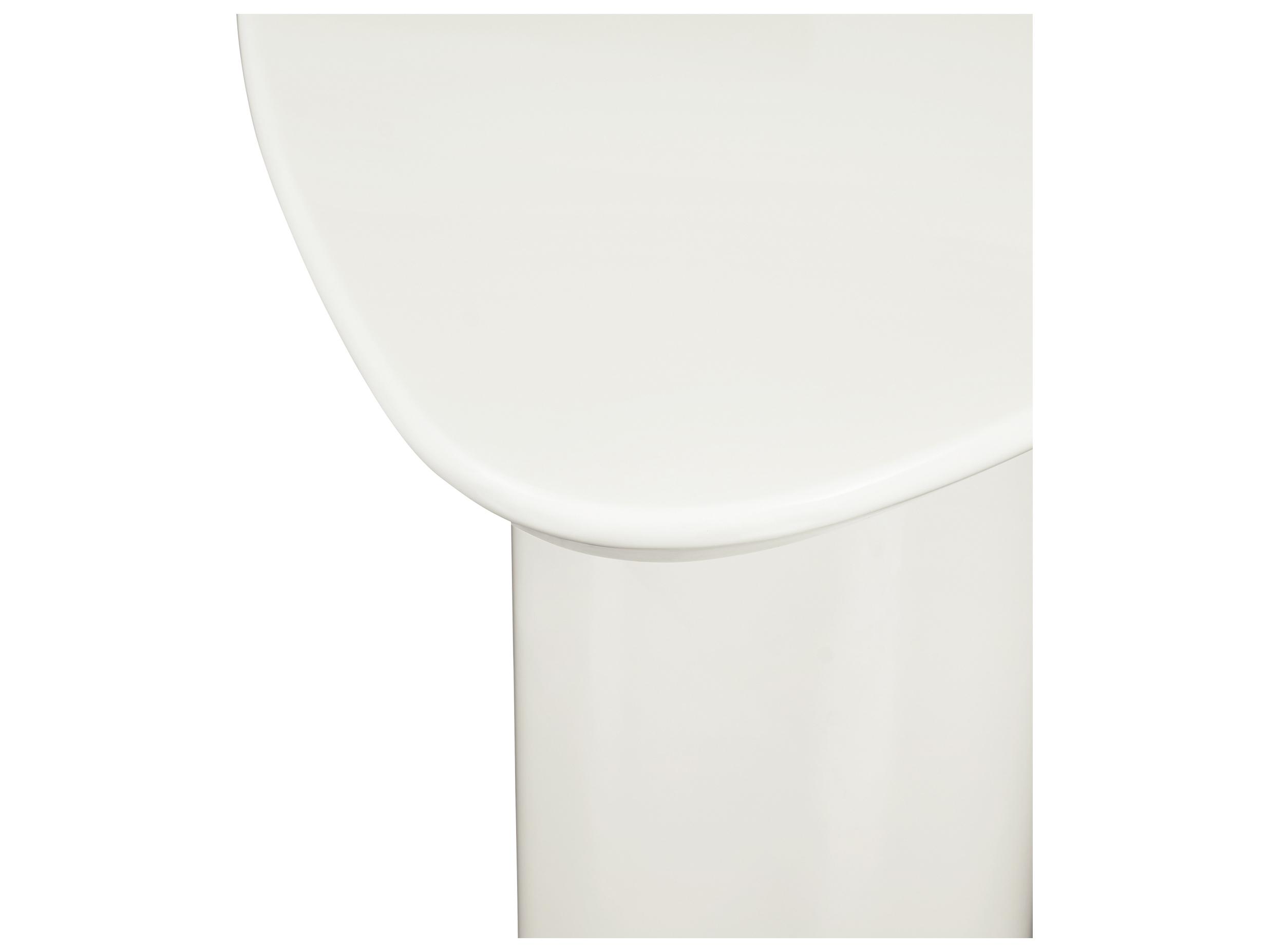 Moe's Home Eden Accent Table Ivory Lacquer